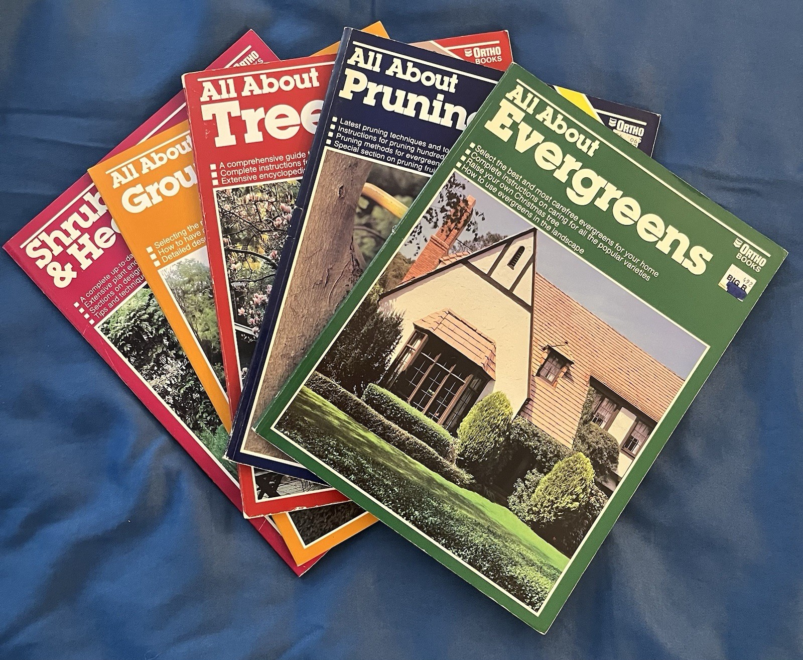 Lot of 5 Vintage Ortho Books Gardening Trees Shrubs Pruning Evergreens 1980’s