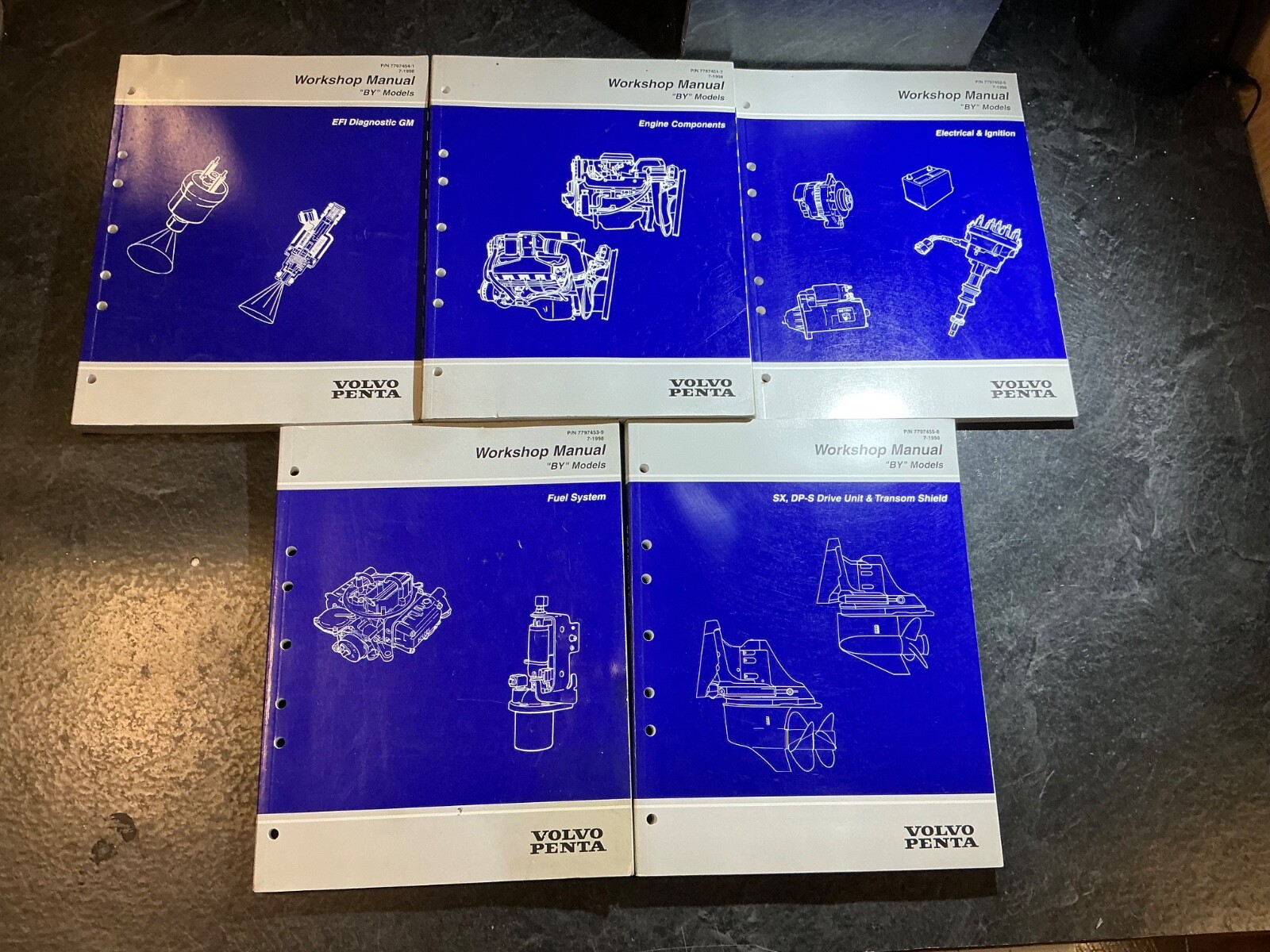 1998 Volvo Penta „BY“ Factory Workshop Manual 3.0L, 4.3L, 5.0L, 5.7L, 7.4L, 8.2L