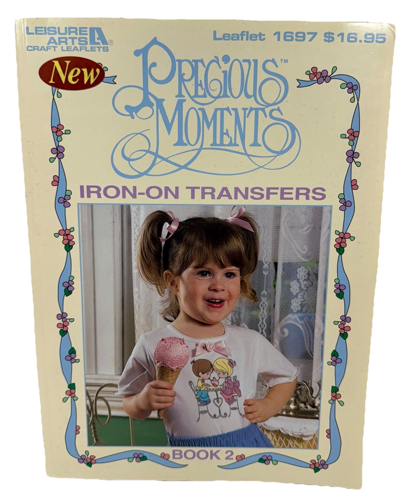 Precious Moments Iron-On Transfers Book 2 Leisure Arts 1996 Vintage Unused