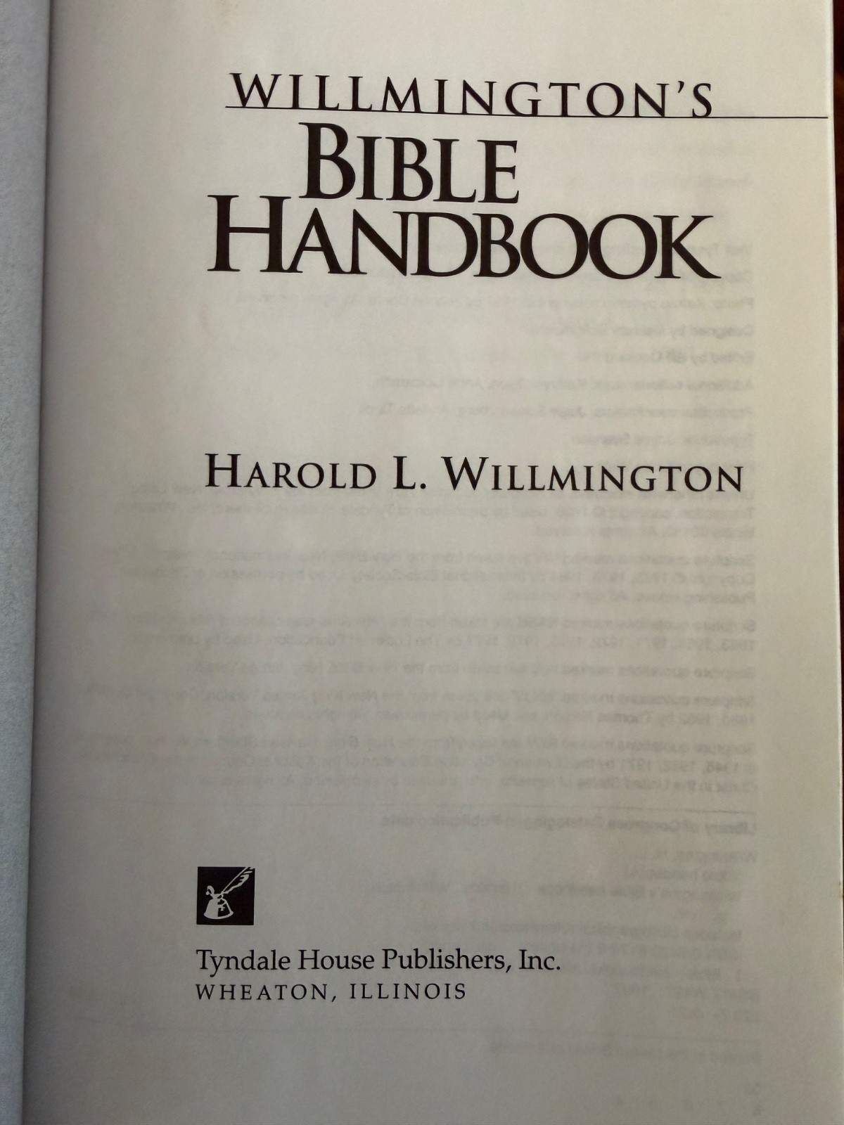 Willmington’s Bible Handbook by Harold L. Willmington (1997, Hardcover)