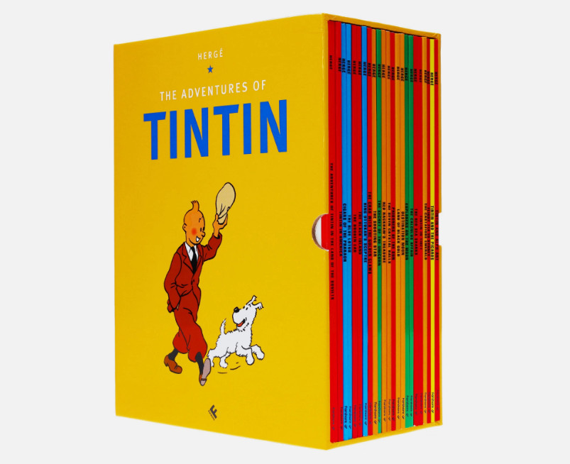 The Adventures of Tintin by Hergé: 23 Books Box Set – Ages 7+ -PB