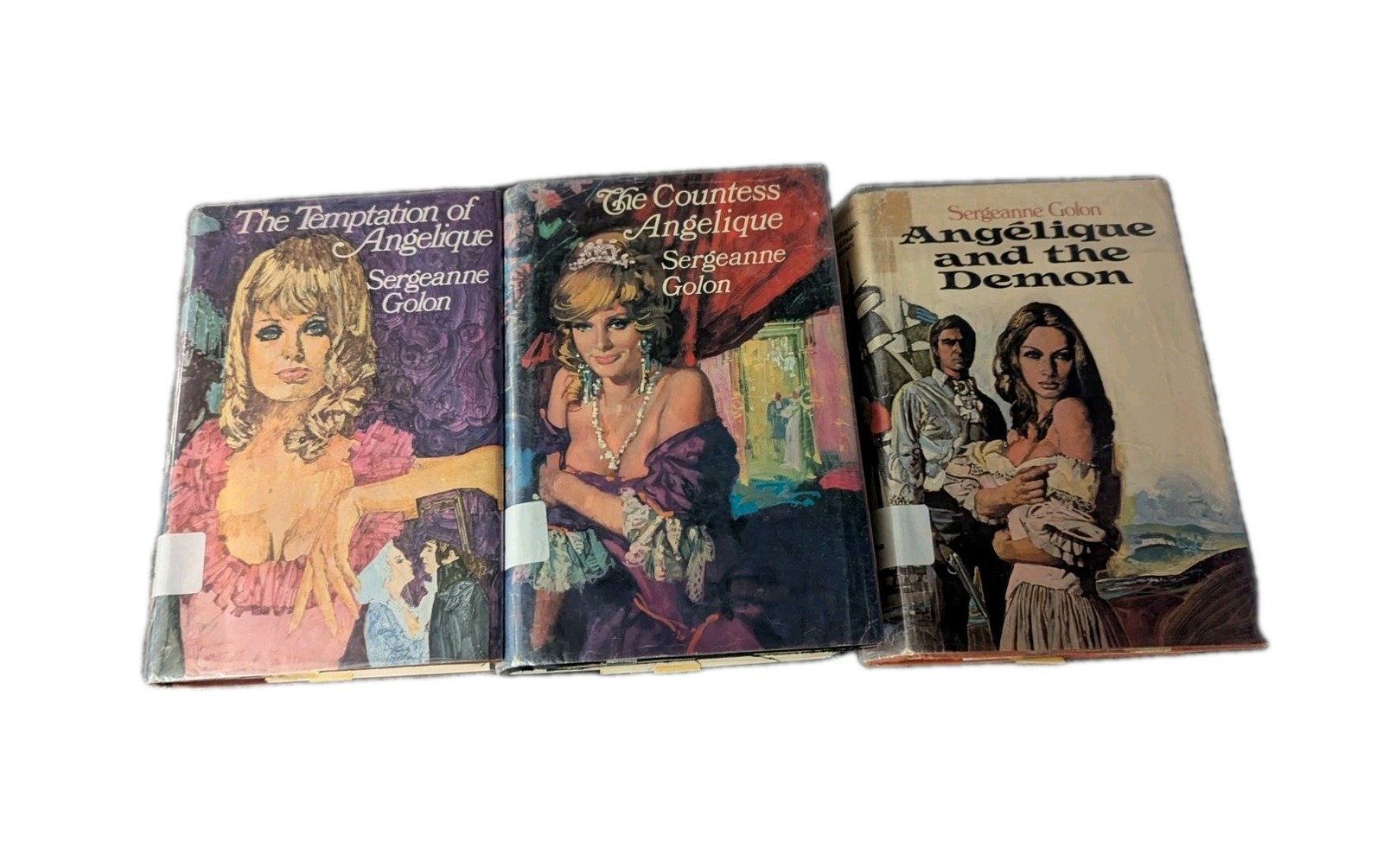 3 Lot: The Countess, Demon, Temptation of Angelique-Sergeanne Golon-Hardcover