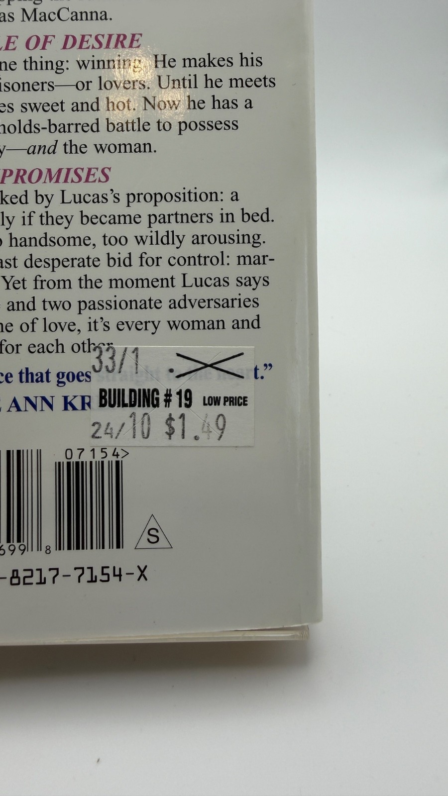 Compromises Joan Hohl Paperback Very Good Unread Copy