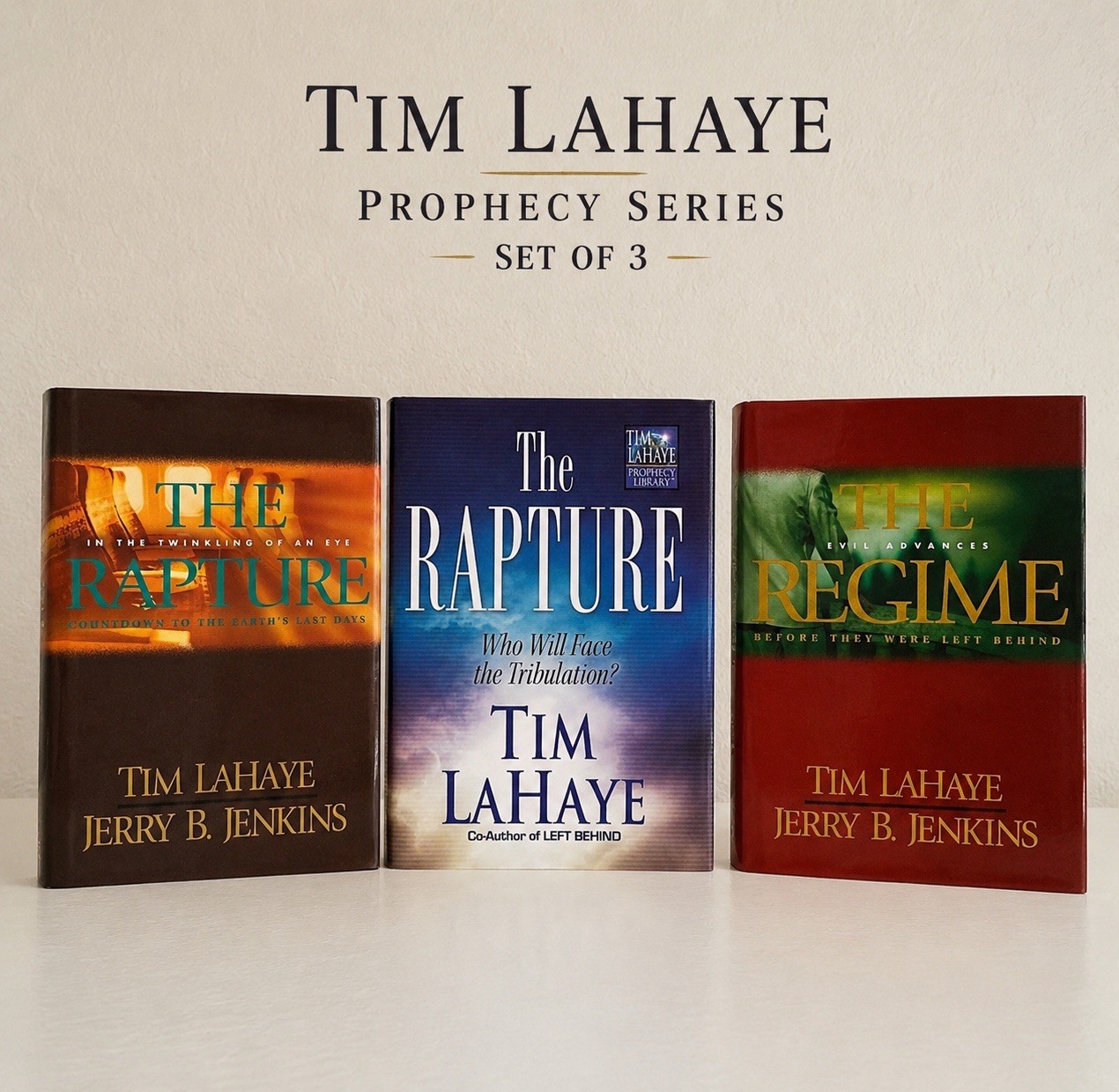 Tim LaHaye Jerry B. Jenkins Book Bundle Set of 3 Hardcover Christian Prophecy
