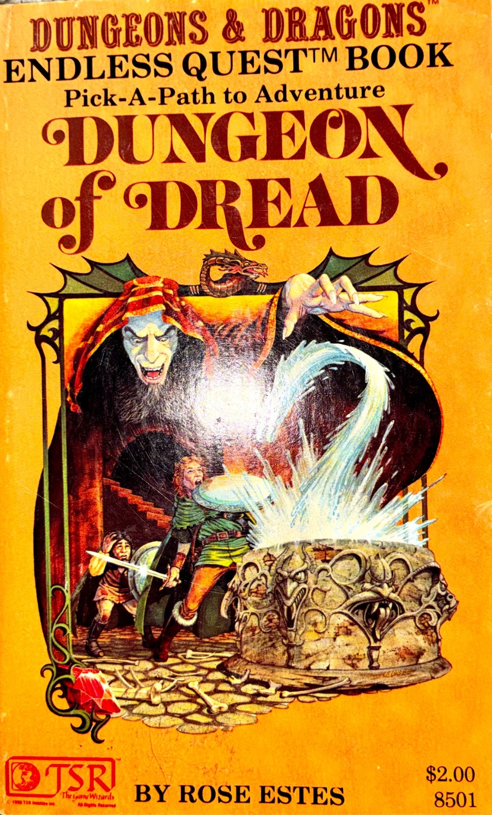 Dungeon of Dread Rose Estes 1982 Endless Quest Book 1 Dungeons Dragons TSR