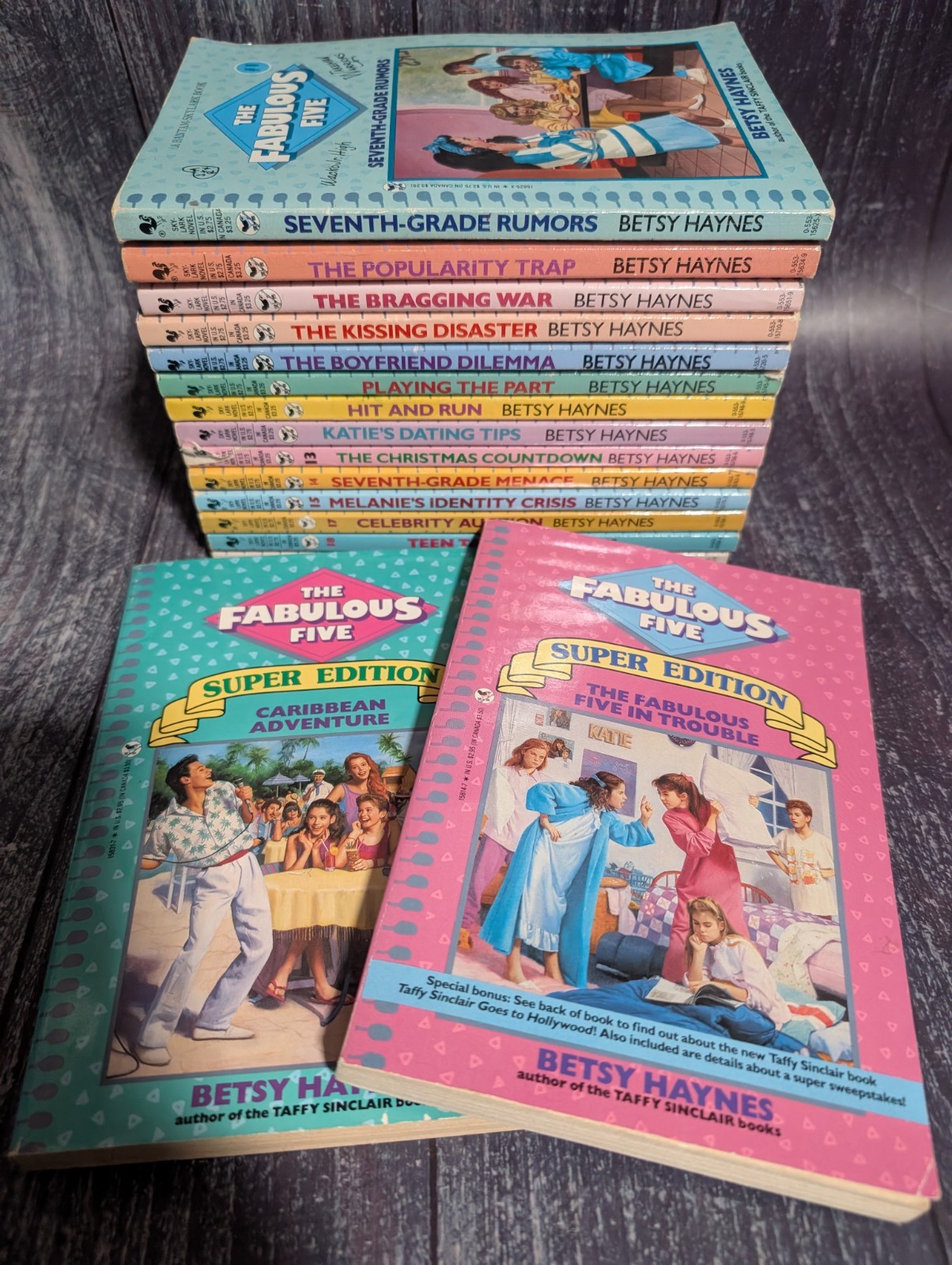 Fabulous Five by Betsy Haynes Book Lot of 16 – Vintage Paperbacks 80s 90s