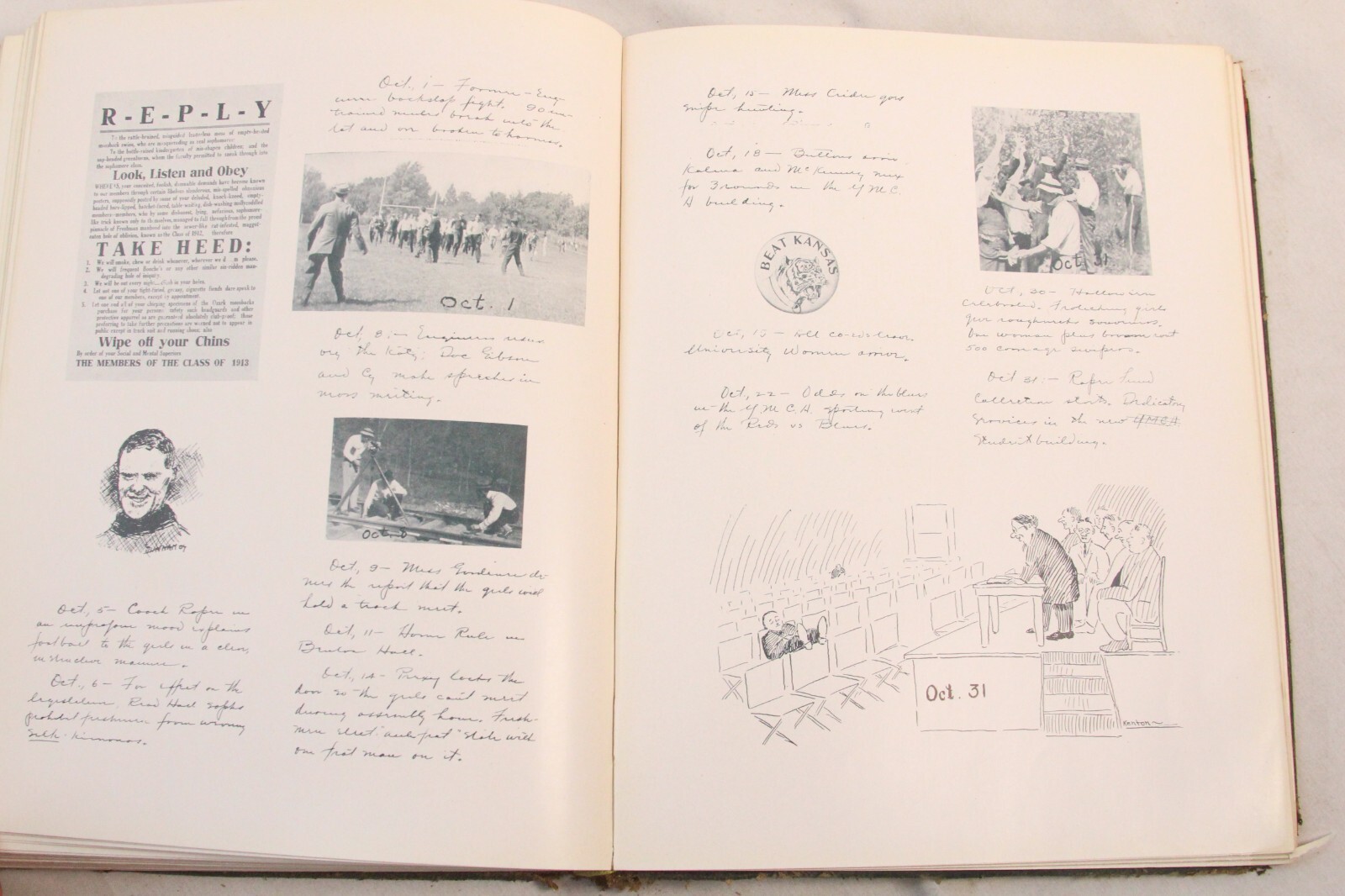 University Of Missouri 1910 Savitar Yearbook Columbia MO Vol 16 366 pages