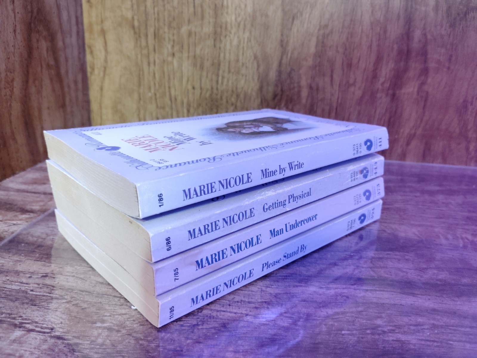 Marie Nicole Silhouette Romance Lot of 4 Vintage Paperbacks #373 #394 #440 #411