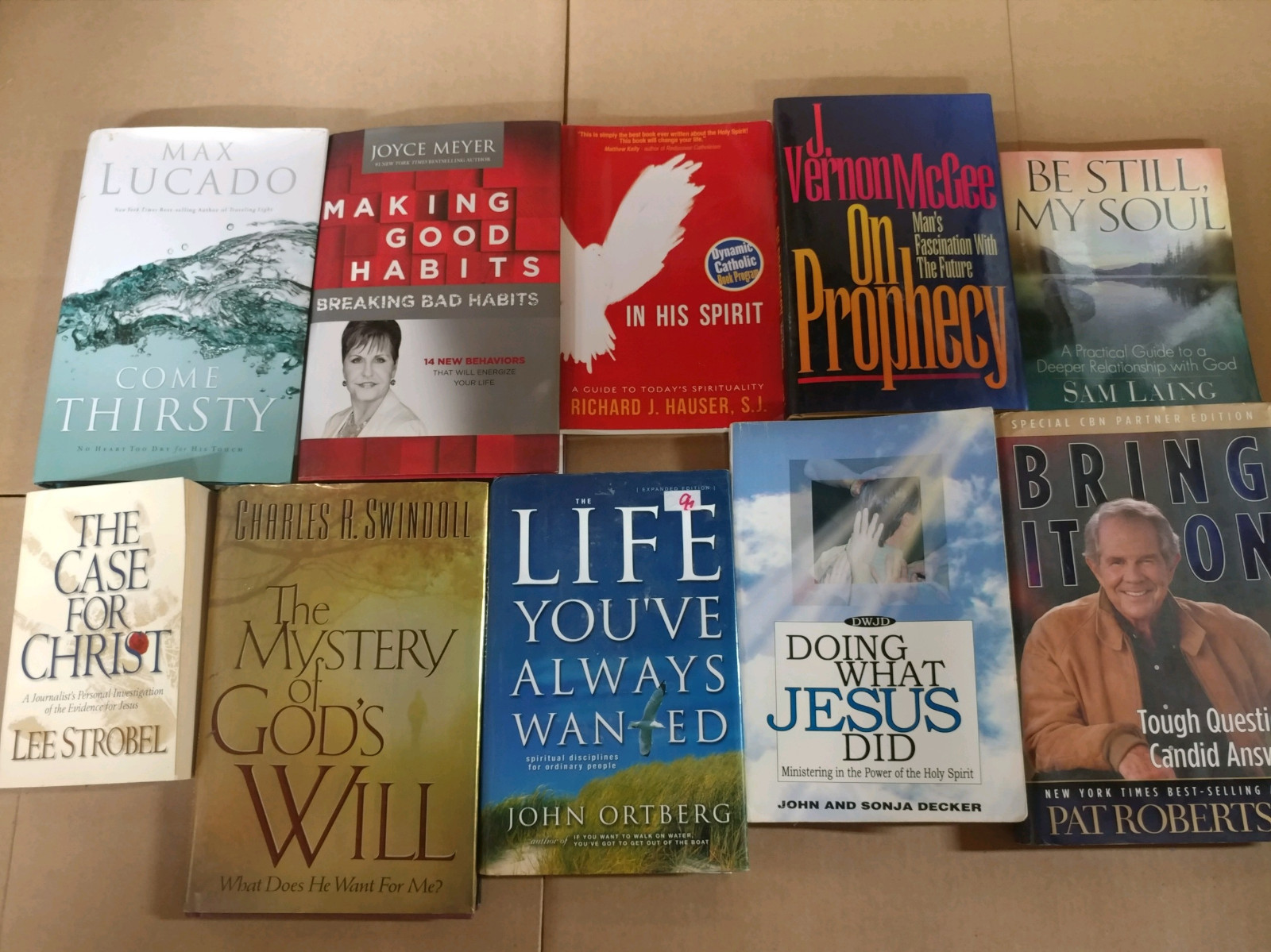 Lot of 10 Pounds LB Christian Prayer Bible Jesus Theology Story Book RANDOM*MIX