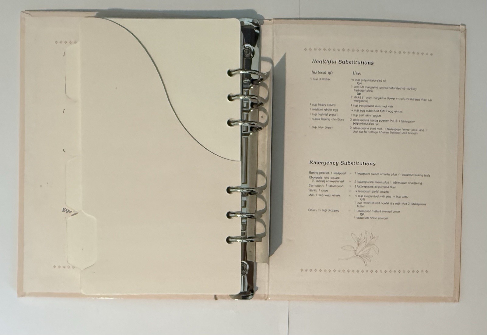 Vintage NEW Kim Jacobs 1990 Recipe Binder Book Cottagecore Organizer in Box NOS
