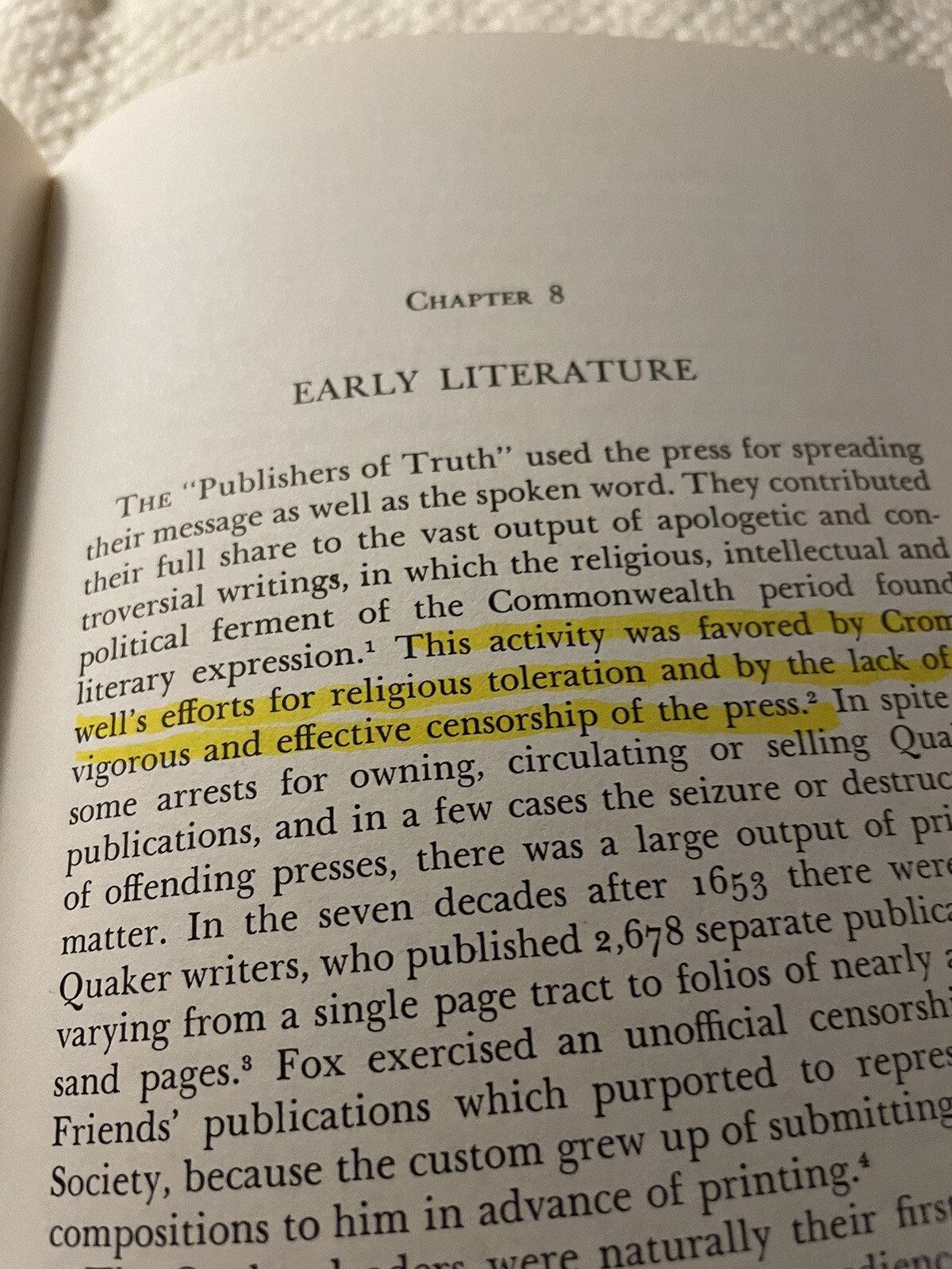 History of Quakerism 1979 Elbert Russell See Photos. Some Markings On Few Pages