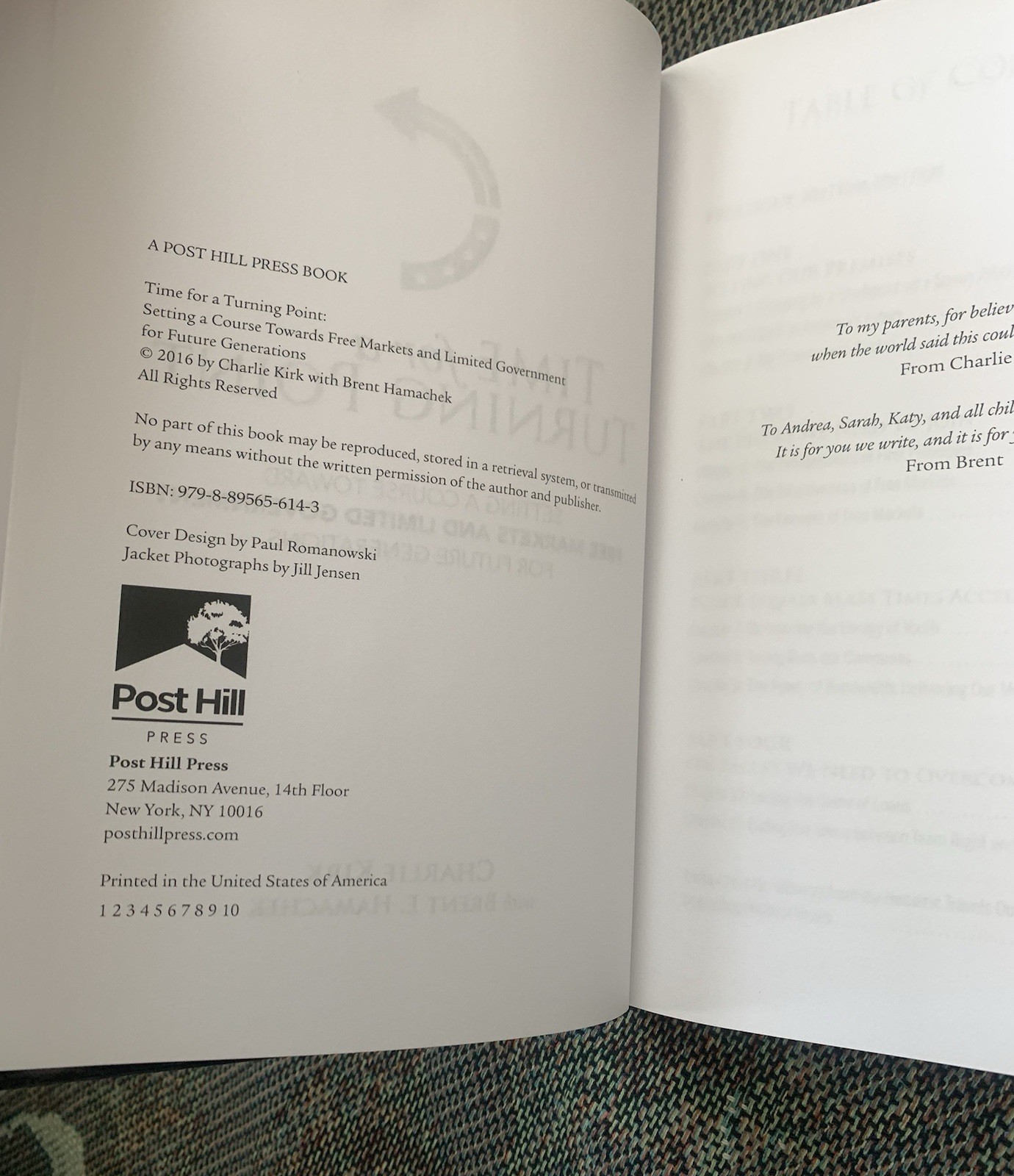 Time for a Turning Point by Charlie Kirk, Brent Hamachek – LIKE NEW