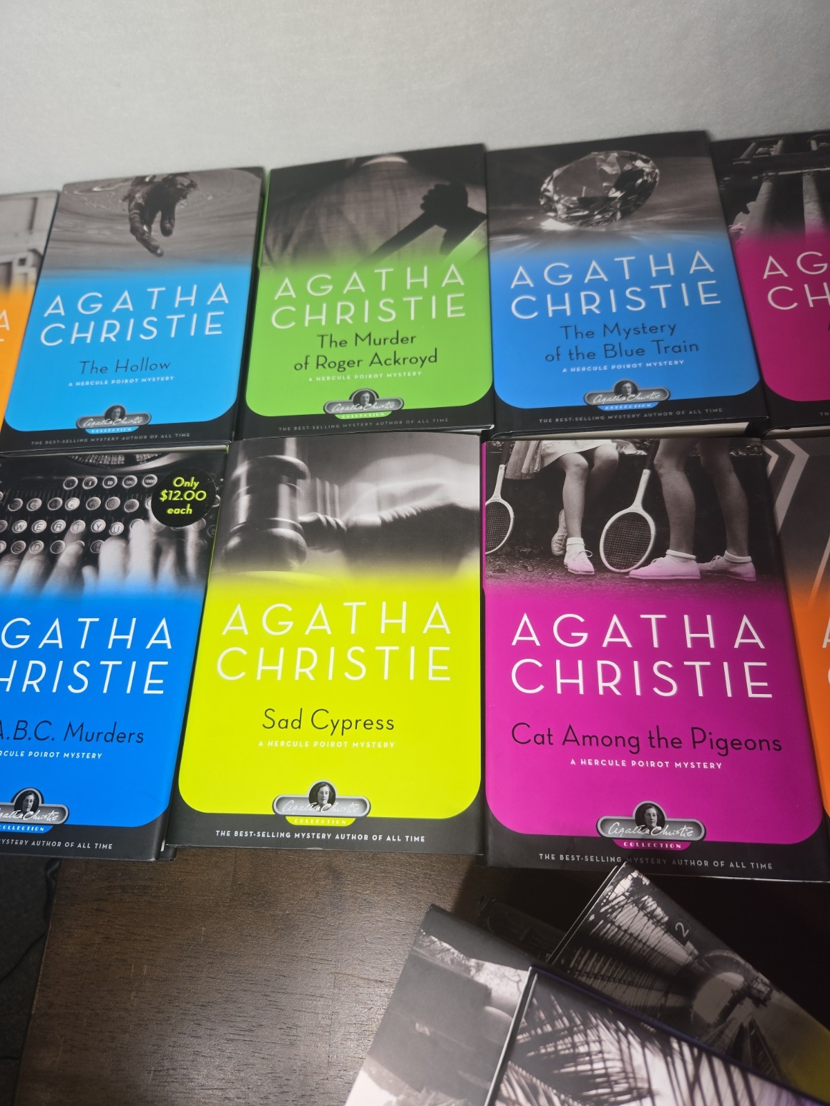 20 Agatha Christie Hercule Poirot & Marple Mystery HC Books Black Dog VG+ Cond