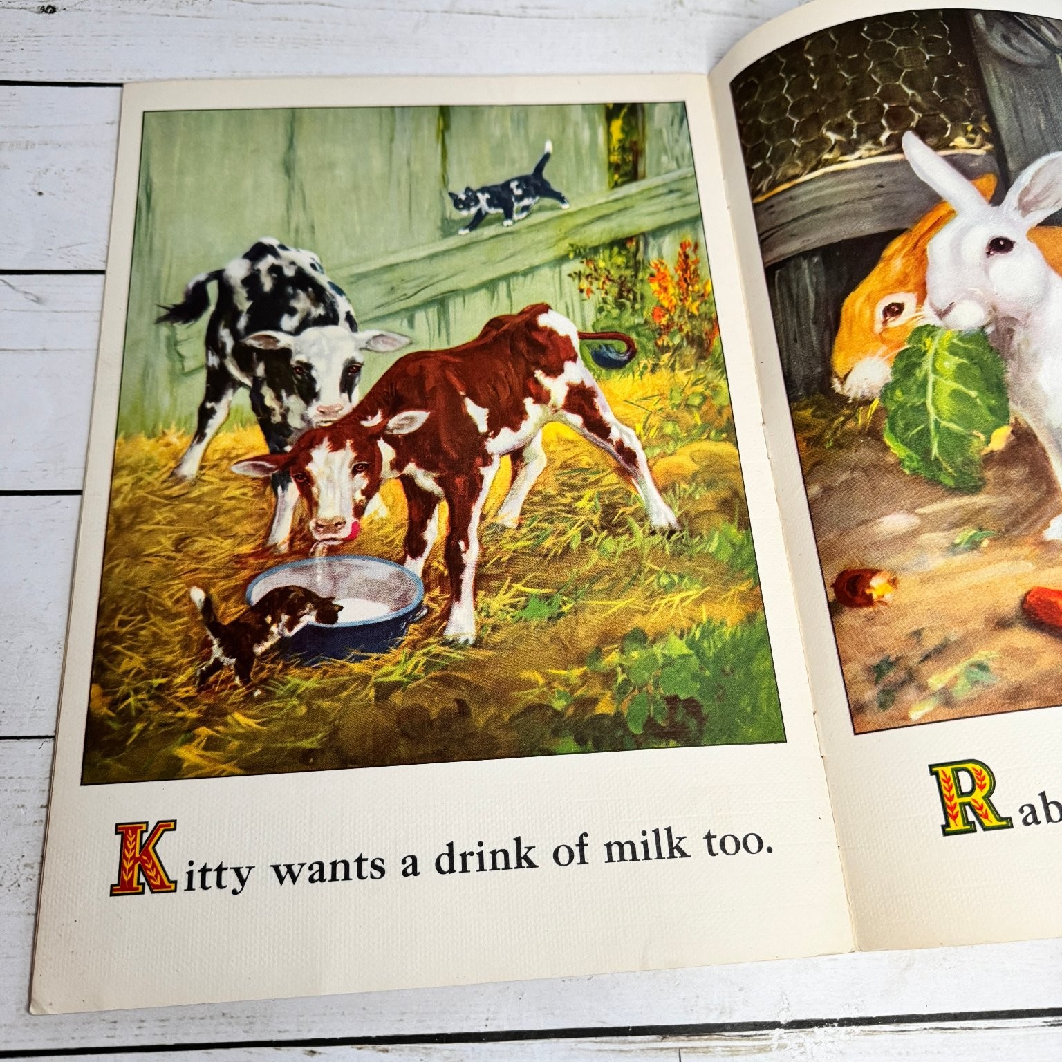 On the Farm Picture Book 1950 Whitman Publishing Vintage Children’s Farm Animals
