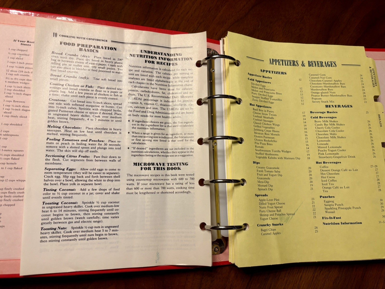 Betty Crocker 40th Anniversary 5 Ring Binder Hardcover Cookbook 432 Pages 1991