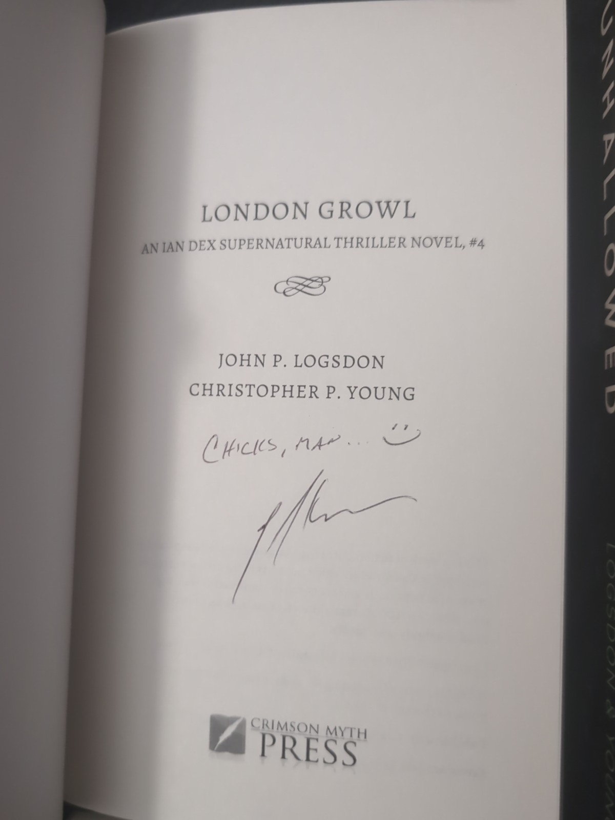 8 Signed Logsdon & Young Books in Limited Edition Box with PPD Badge & Card