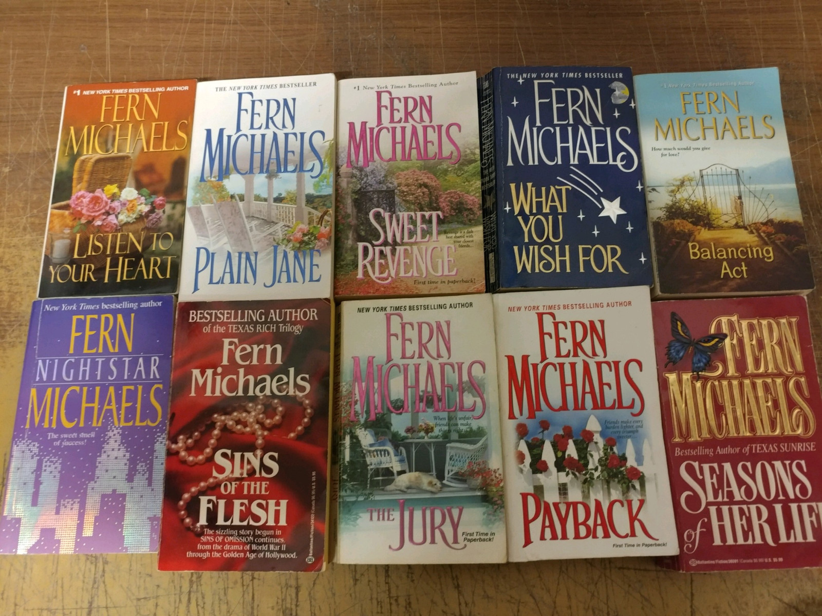 Lot of 10 Fern Michaels Romance Historical Sisterhood PAPERBACK Books RANDOM MIX