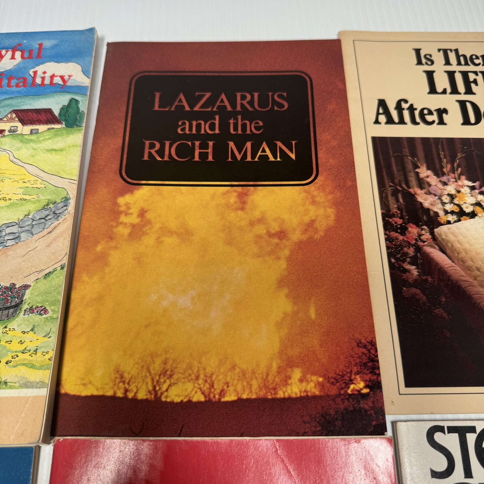 6 Vintage Christian Books, Steps To Christ, Revelations, Life After Death Etc.