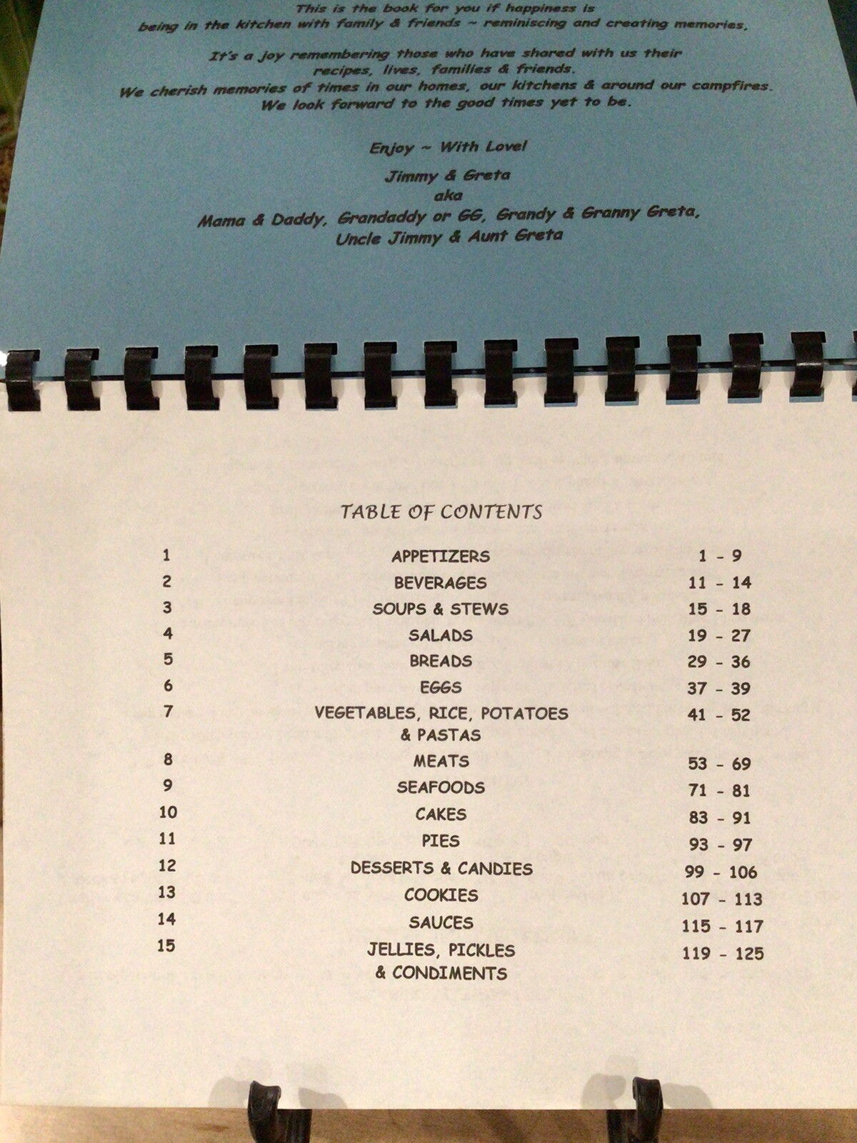 Cooking With Family And Friends 2001 Jimmy & Greta Jones 125 Pages