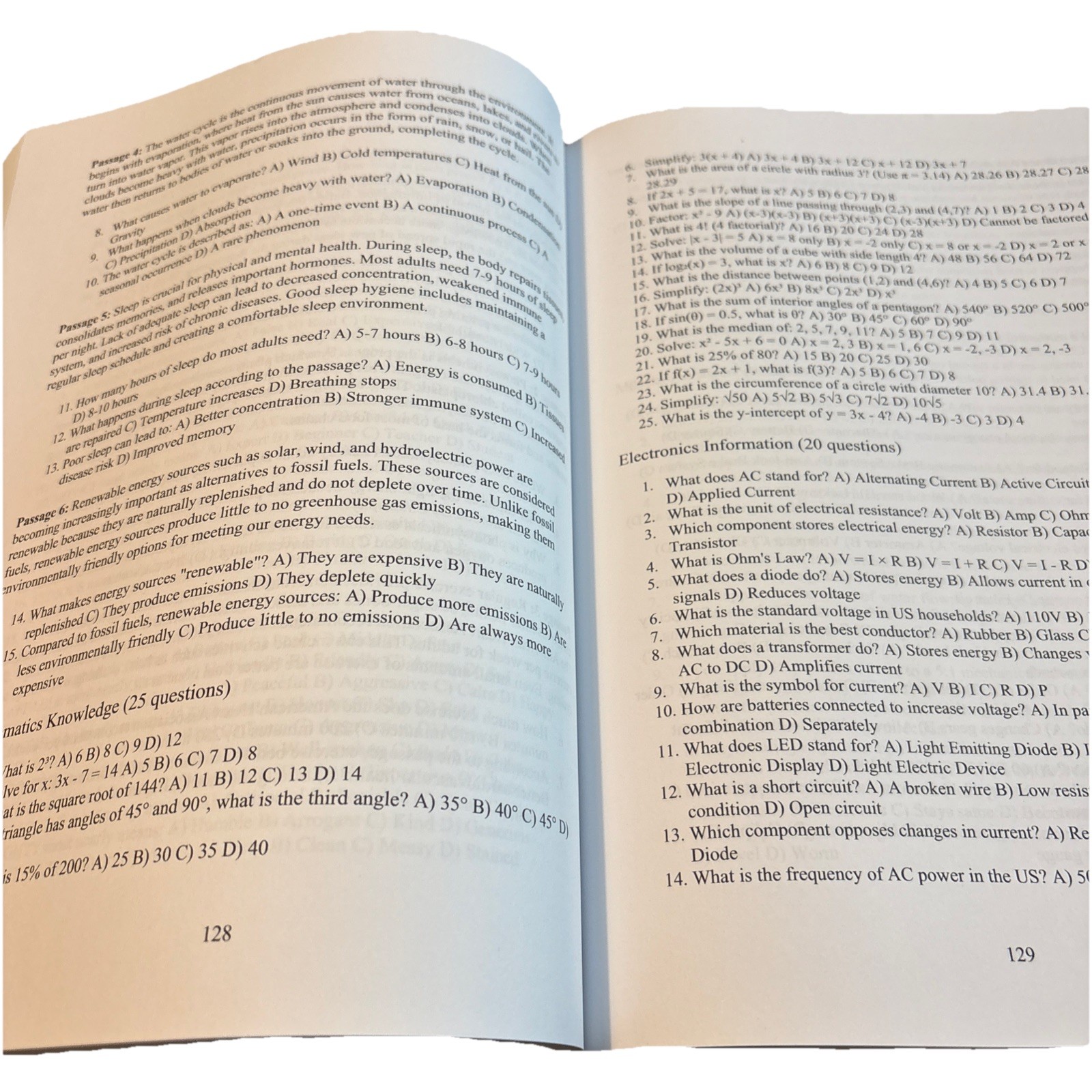 ASVAB Study Guide 2026-2027: 25 Complete Practice Tests* PB Very Good