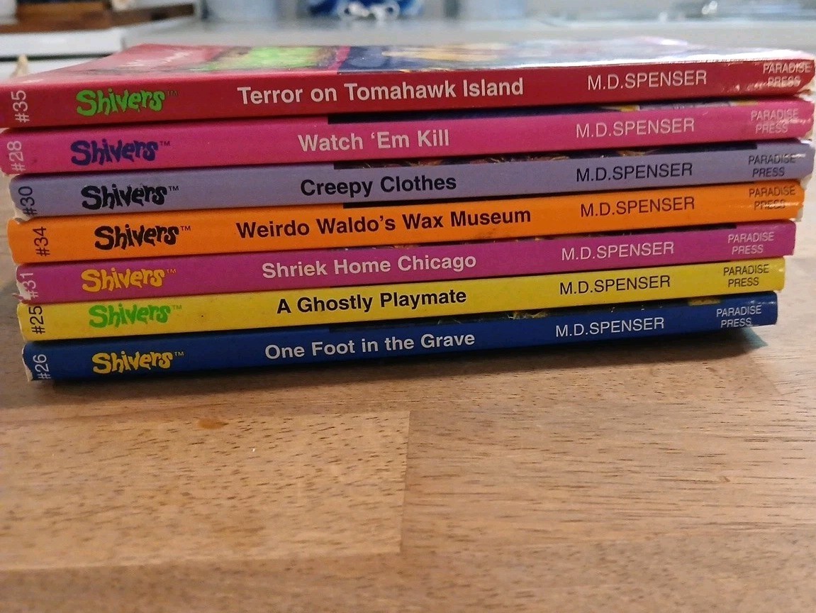 M.D. Spenser Shivers Book Lot of 7 Vintage 90s Horror Paperback Collection Rare