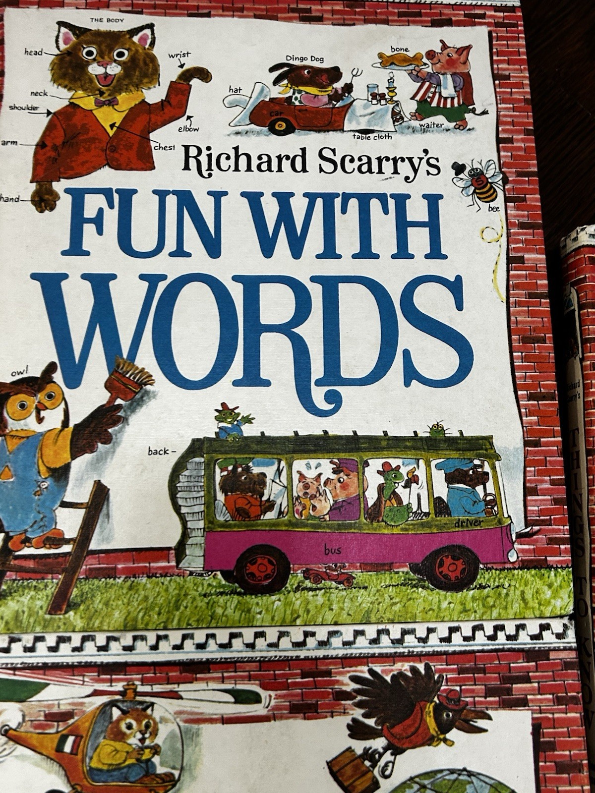 Richard Scarry Look & Learn Library Box Set Hardcover Illustrated Education ABCs