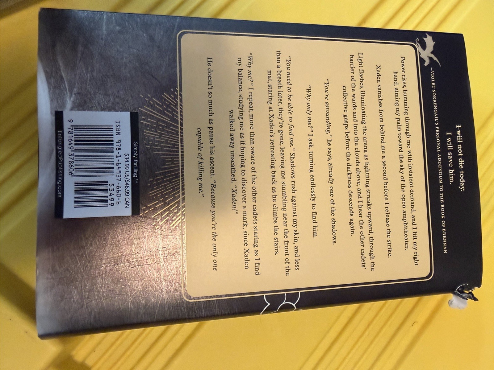 Onyx Storm Target Exclusive Collector’s Edition by Rebecca Yarros Damaged