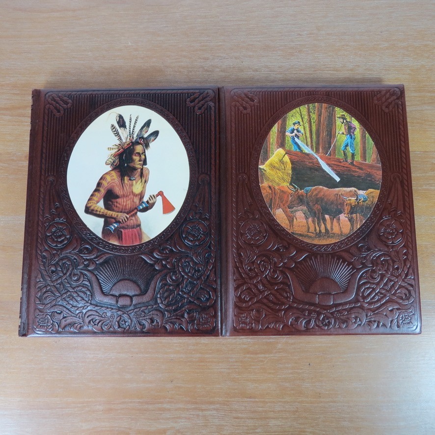 The Old West Series 8 Books Leatherette Covers Time Life Western Cowboy Indian