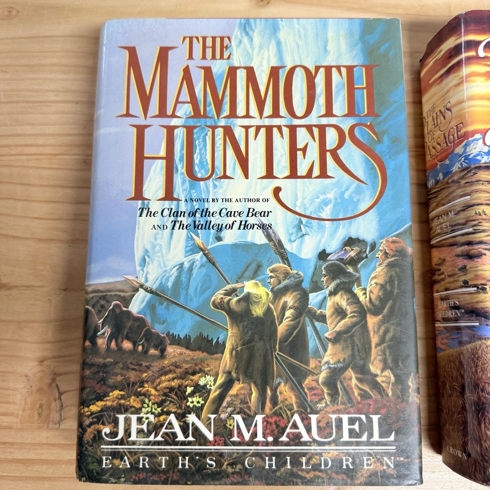 Jean M Auel Earths Children Hardcover Lot Mammoth Hunters Plains Passage READ