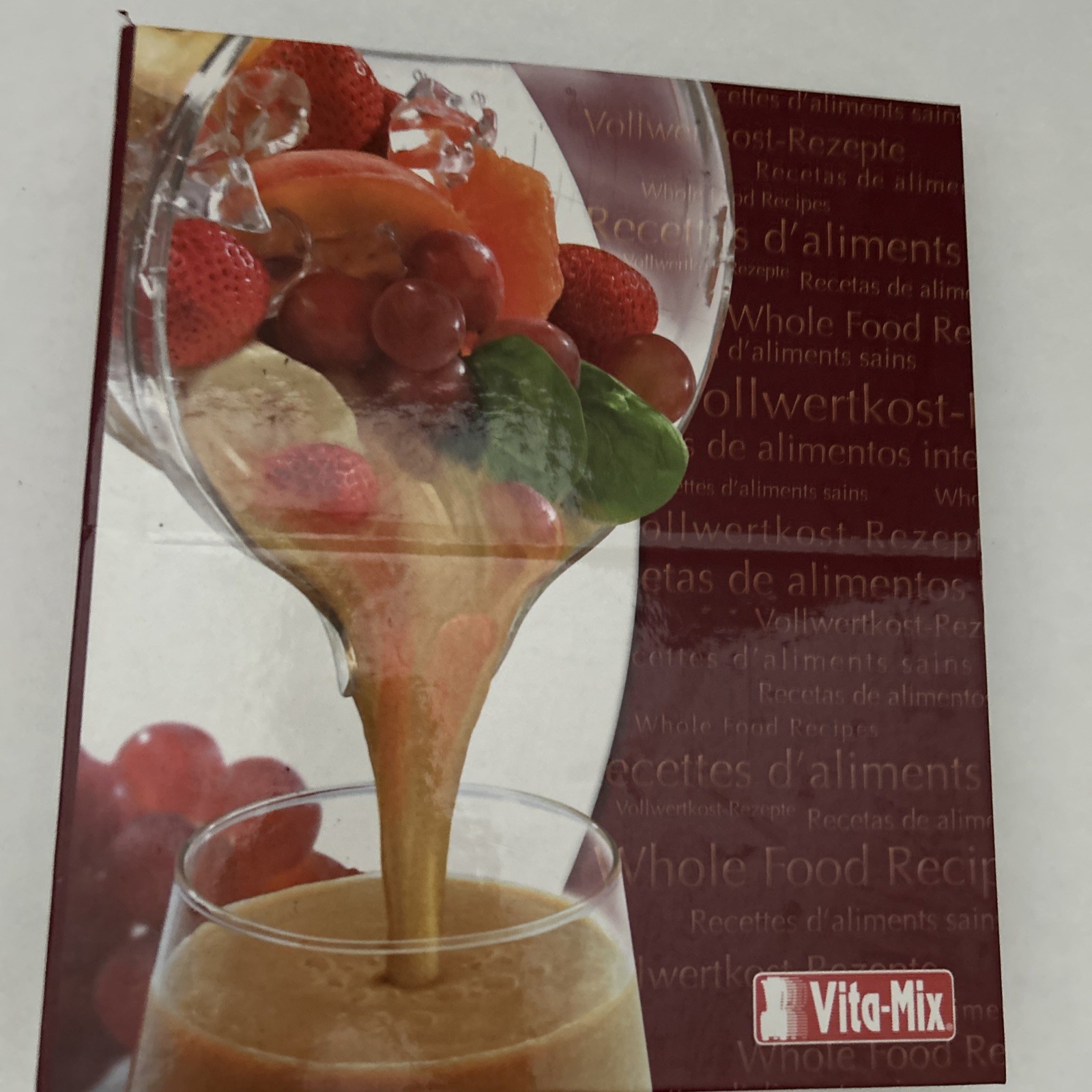 Vita-Mix Owner’s Manual + Cookbook Recipes Instructions Binder w Built-In Stand