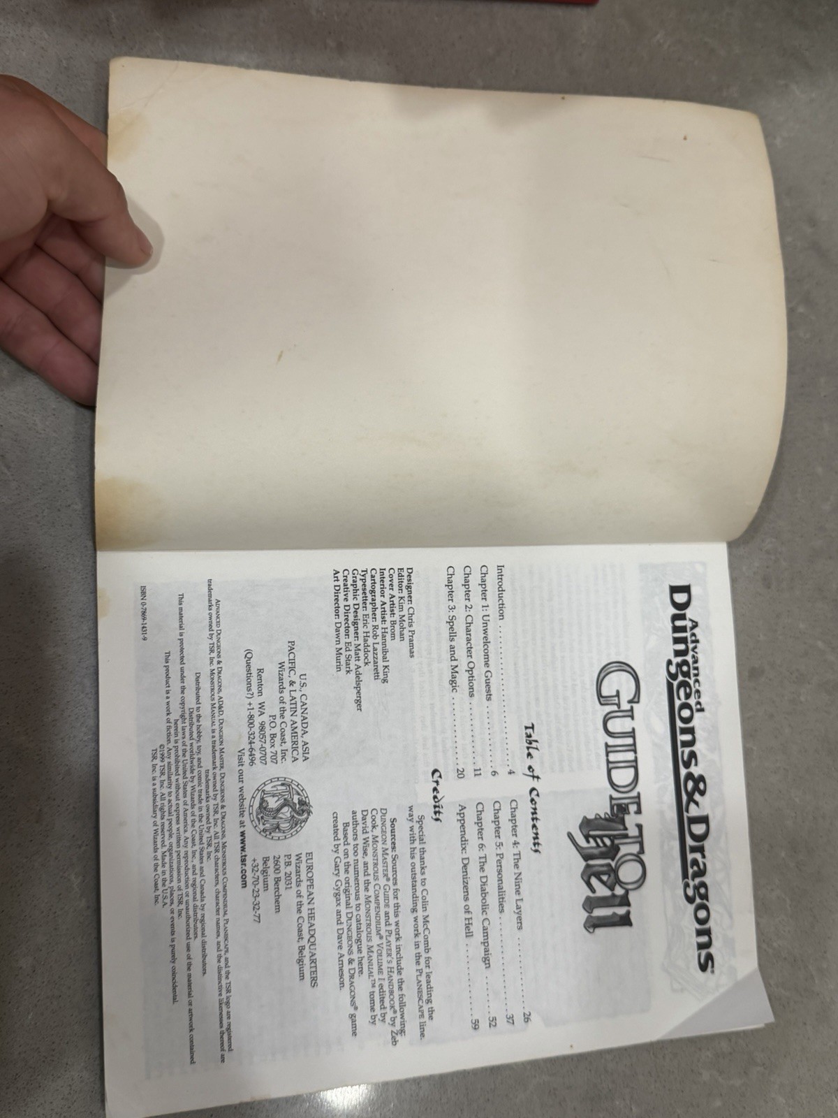 GUIDE TO HELL EXC Original Devils Asmodeus AD&D 2nd Ed TSR Silver Anniversary
