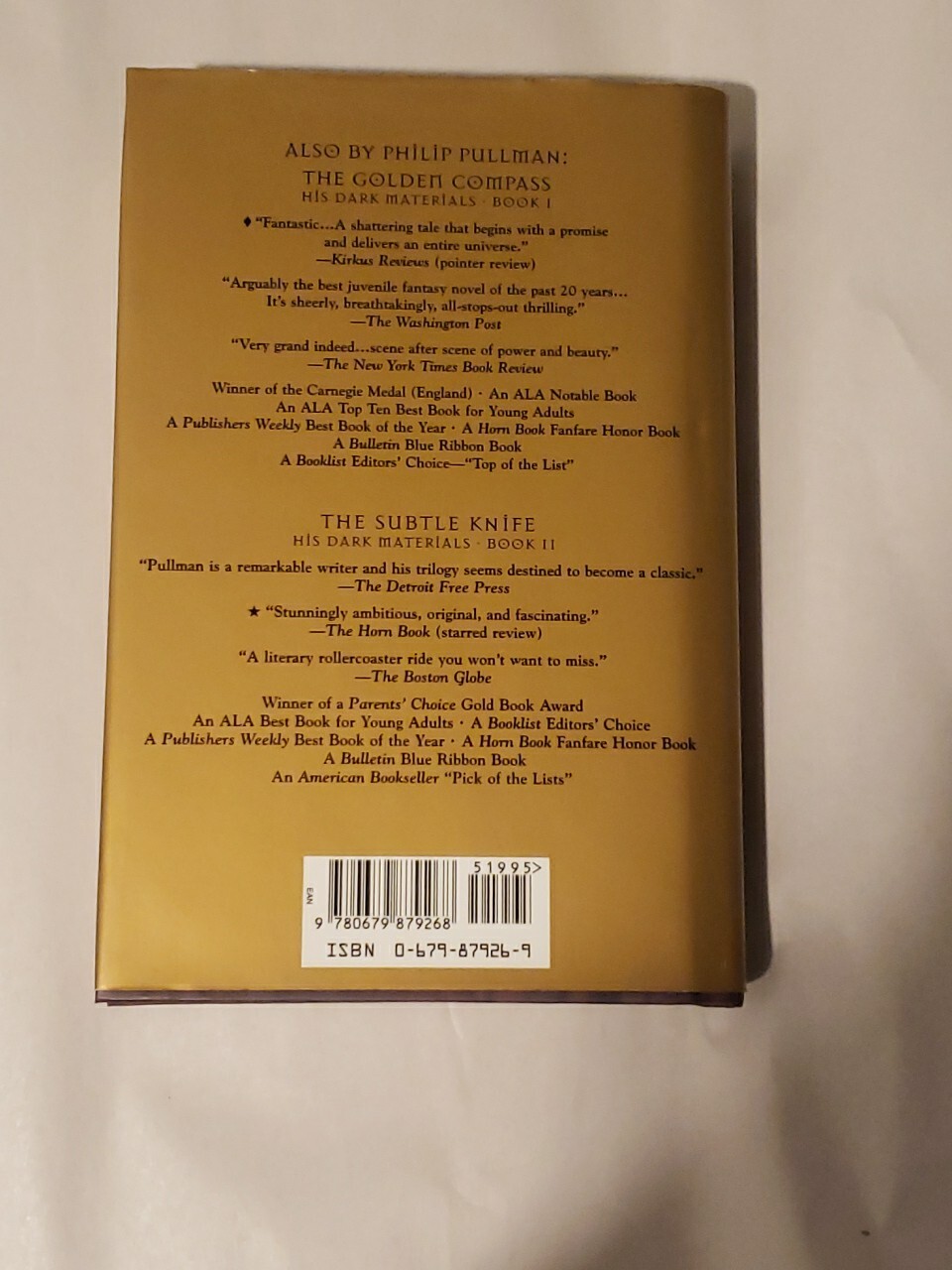 „The Amber Spyglass“ 1st First Edition Signed Philip Pullman HC Book 3