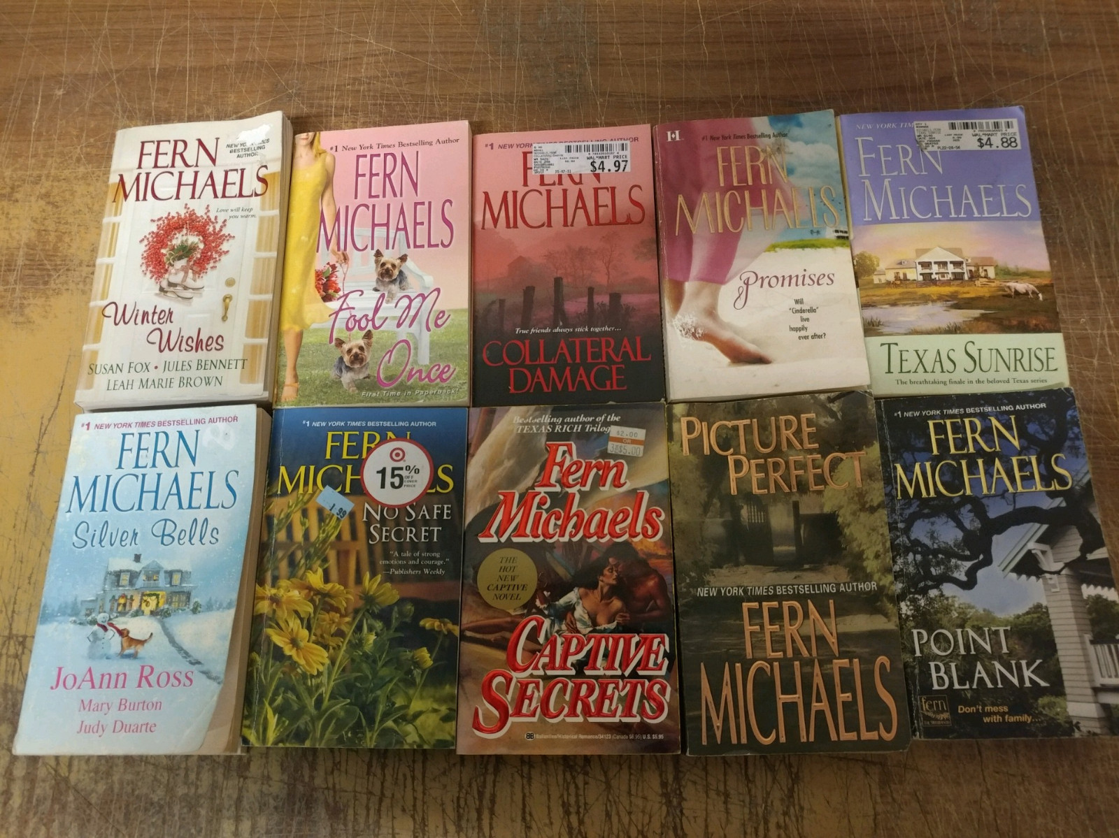 Lot of 10 Fern Michaels Romance Historical Sisterhood PAPERBACK Books RANDOM MIX
