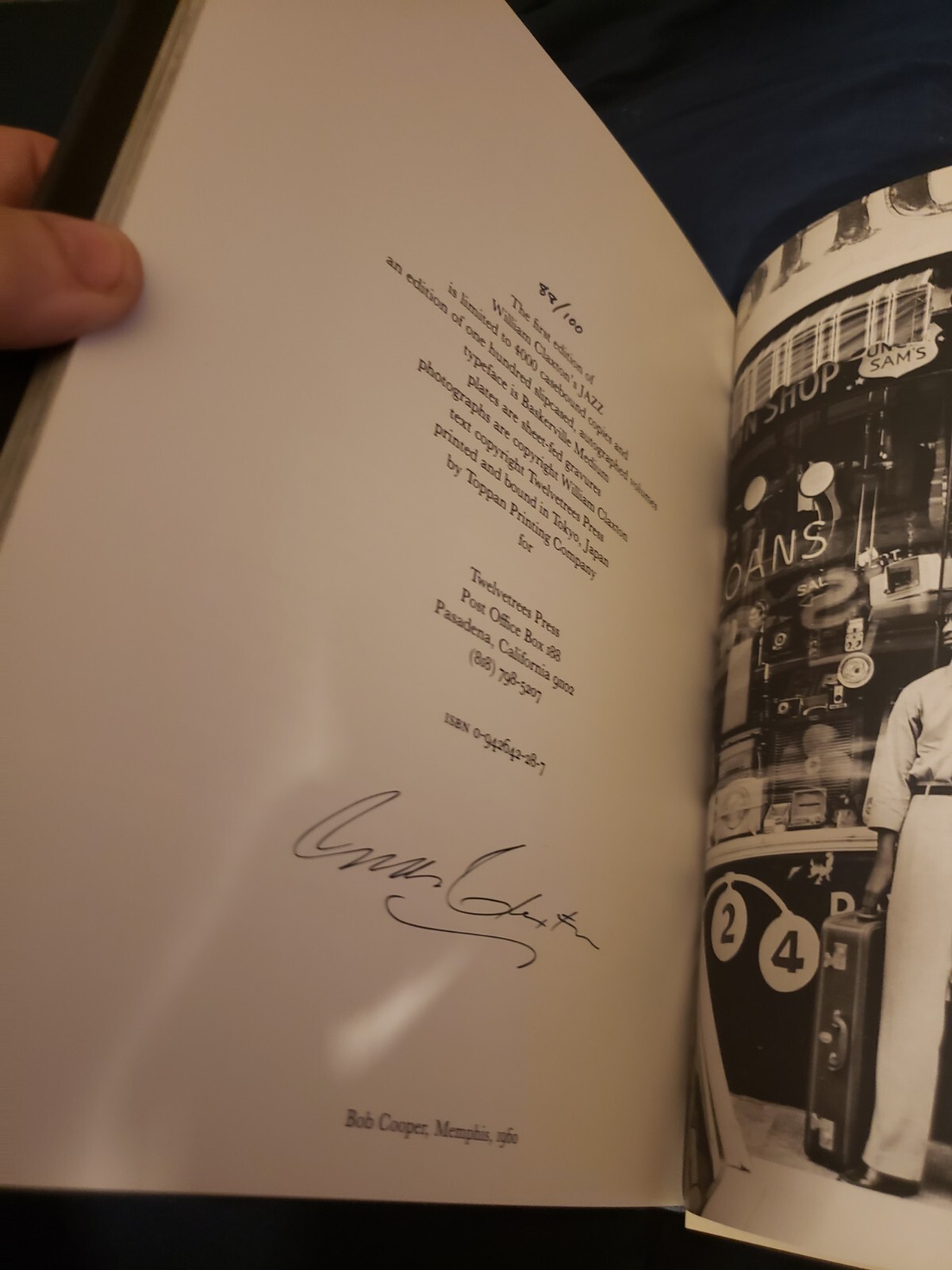Signed Limited Edition Mint William Claxton Jazz #88 Of 100 Twelvetrees Press