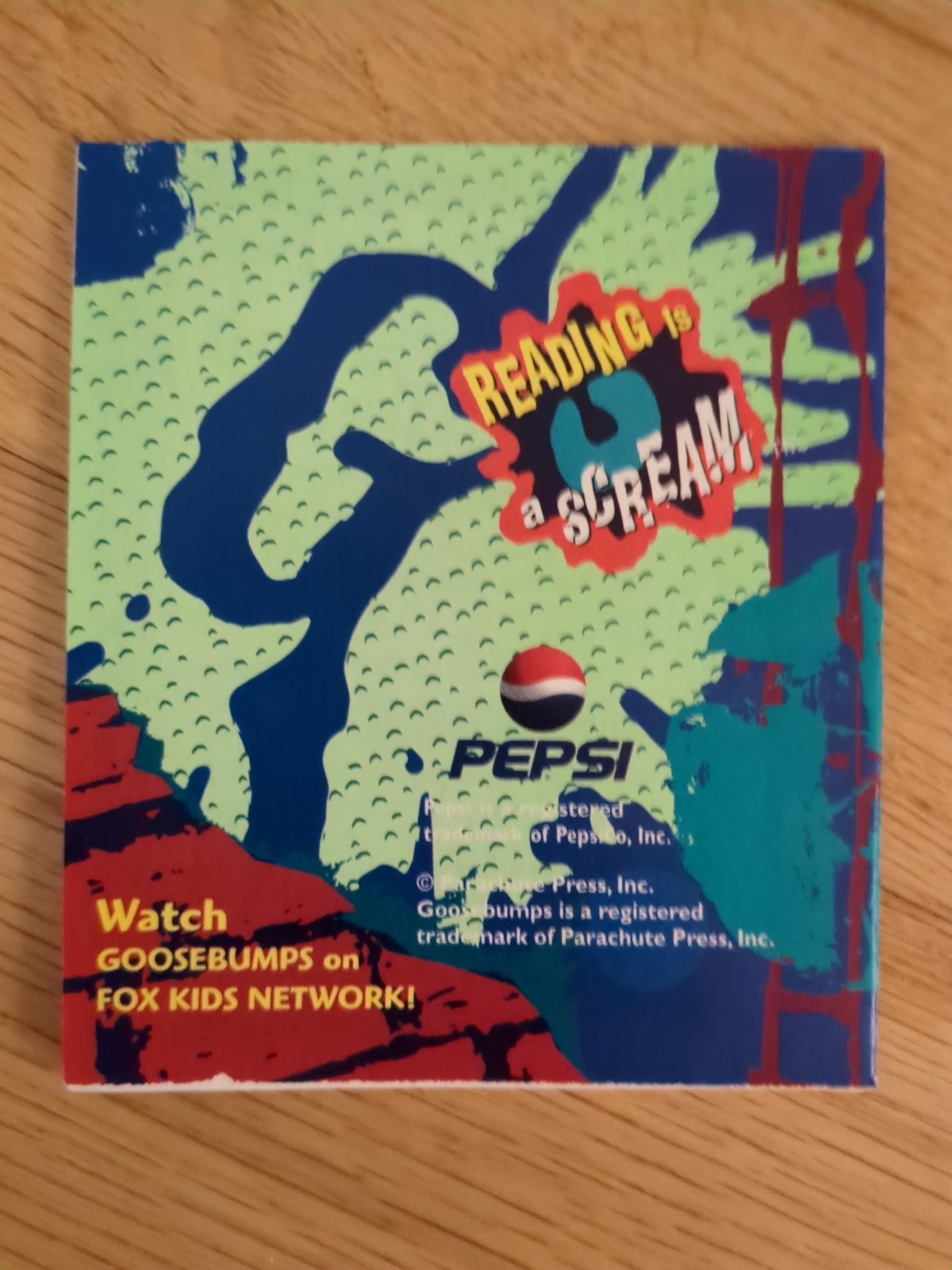VTG 1996 R. L. Stine Mini Goosebumps Book Bad Dog Pepsi Promo RARE!!