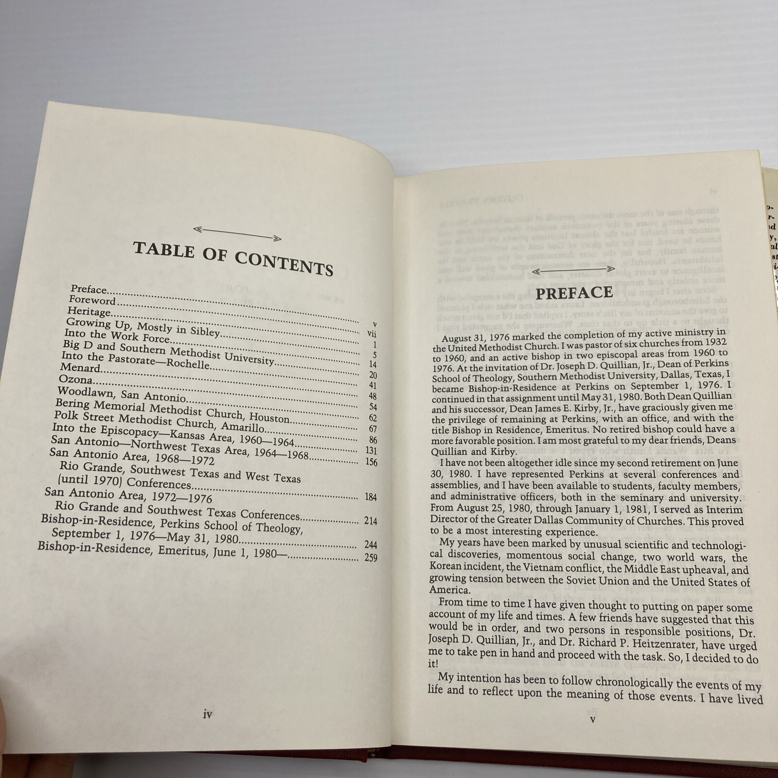 Oliver’s Travels One Bishop’s Journey Oliver Eugene Slater Signed 1988 Methodist