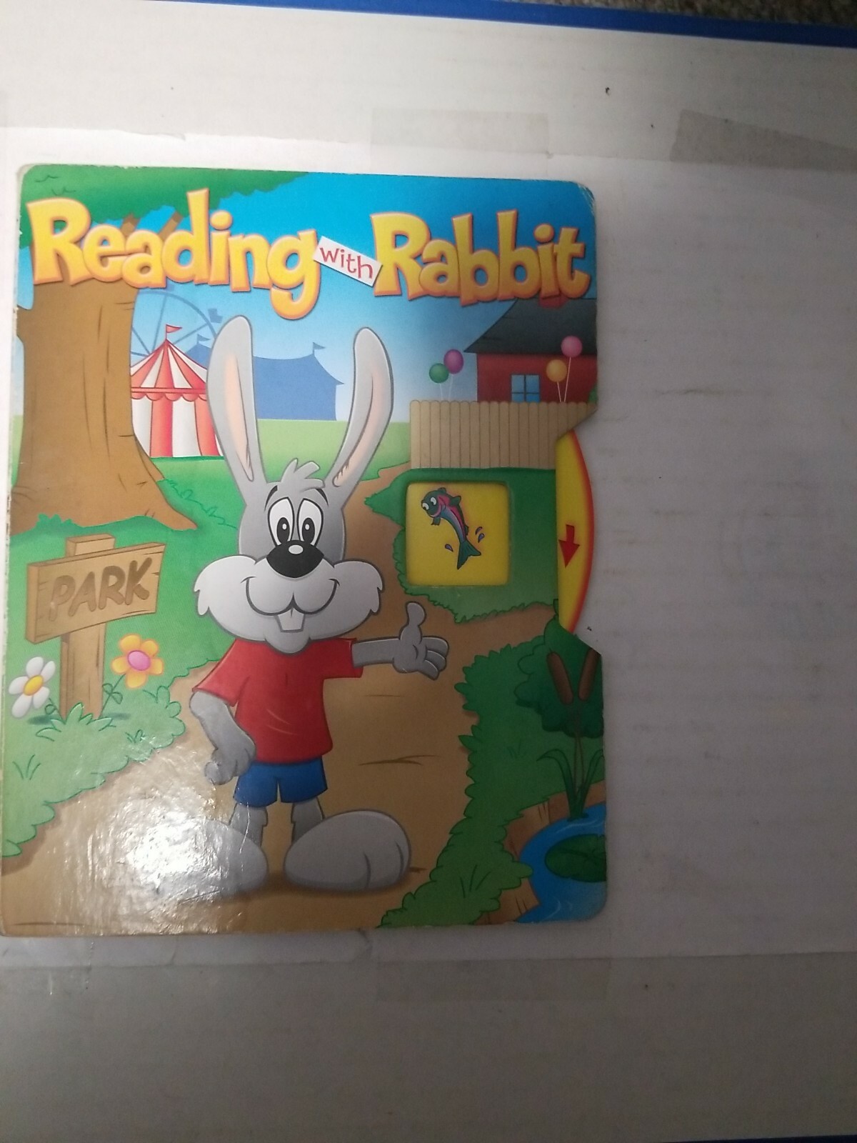 Reading with Rabbit; Interactive Spinner (rare) learning words interesting way
