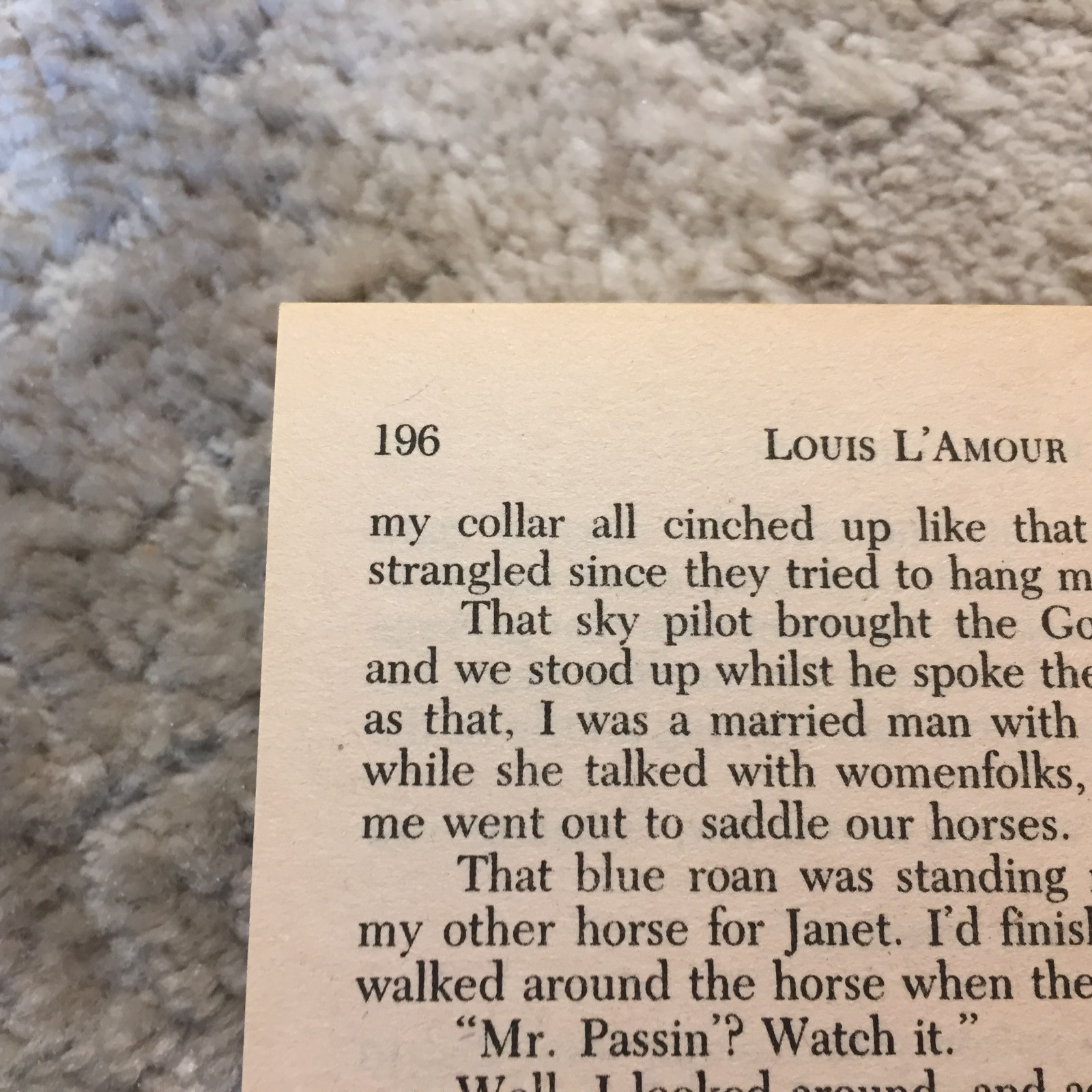 Passin’ Through Louis L’Amour 1985 Bantam Books Fugitive On The Run Western Book