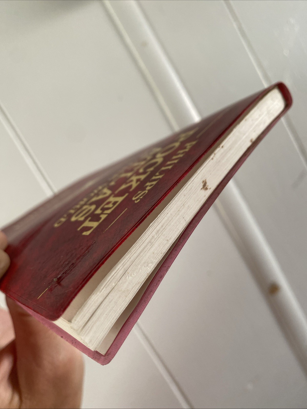 1985 Philips Pocket Atlas Of The World W/Betrilol Angina Med Stamp And Ad