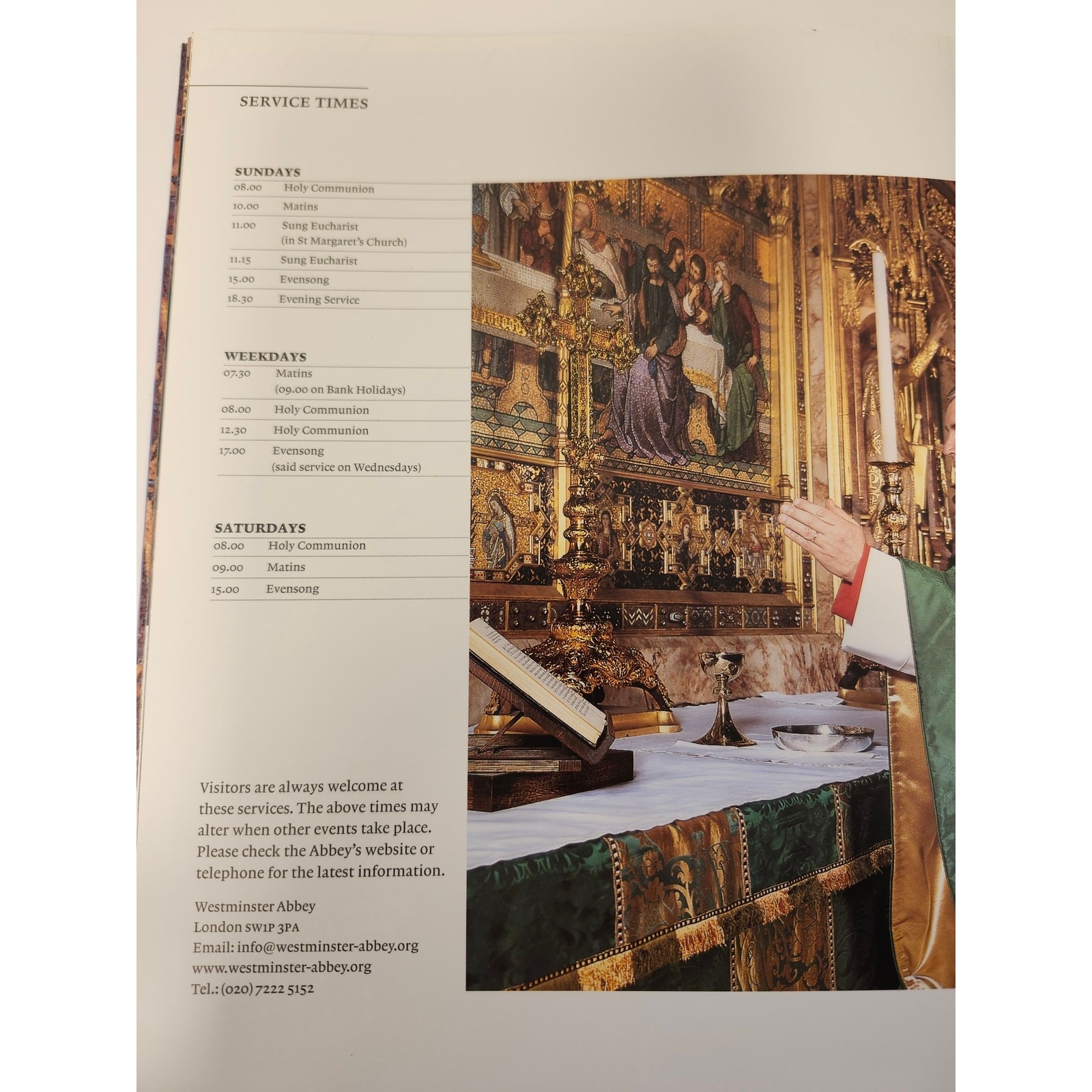 Westminster Abbey A Souvenir Guide Softcover Collectible 48 Pages Colorful