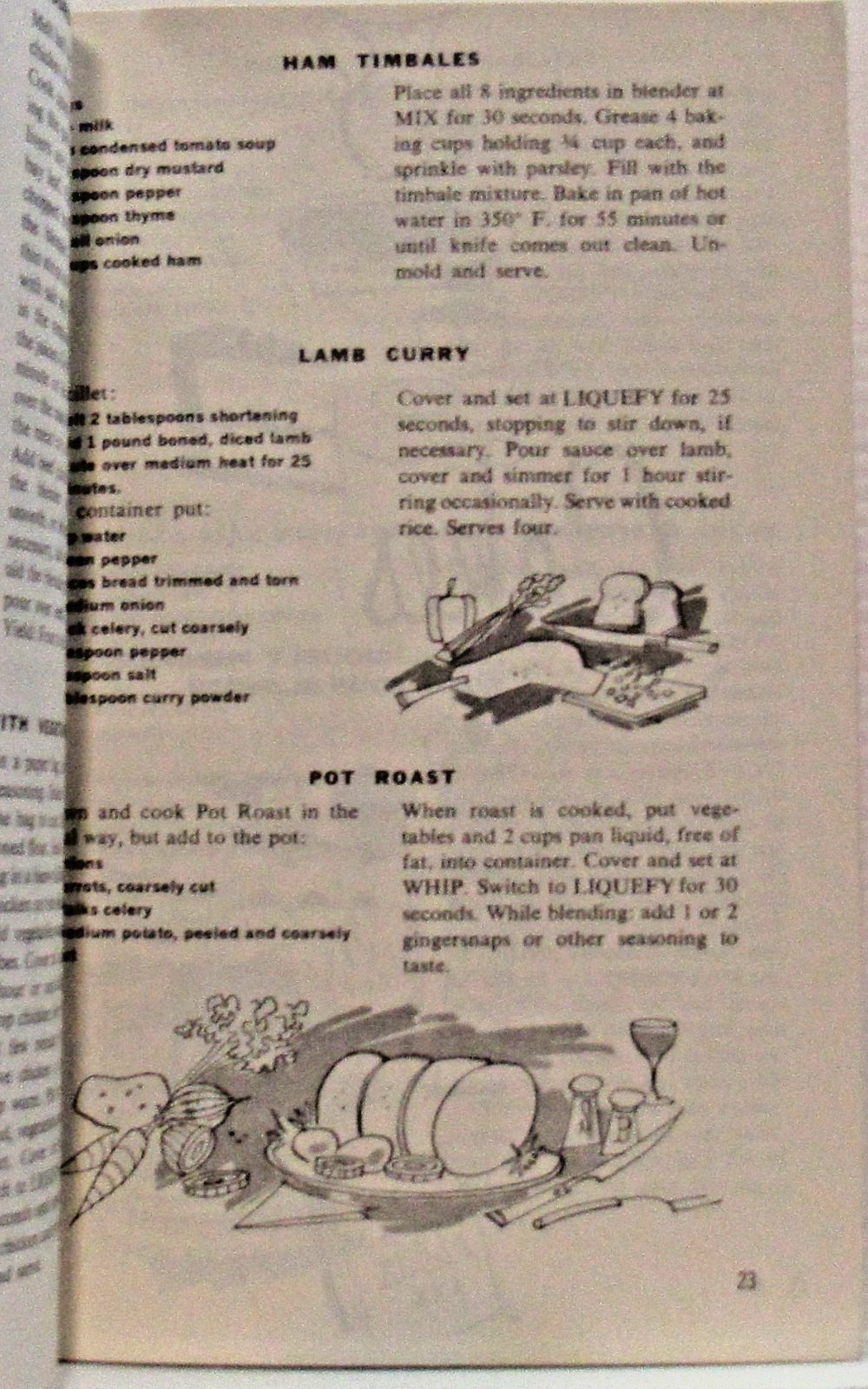 Montclair Blender Cook Book 1969, 84 Pages