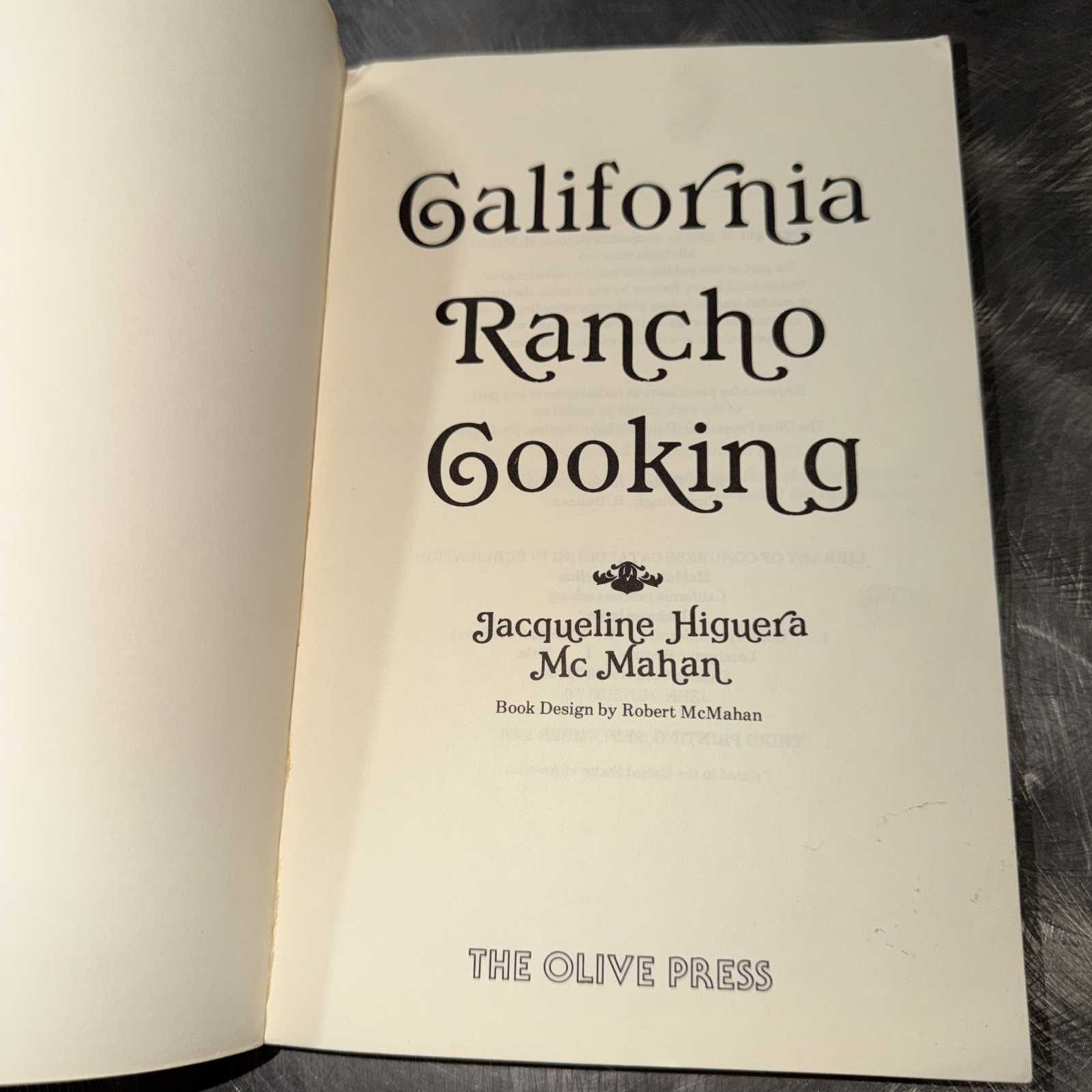 California Rancho Cooking 1988 paperback