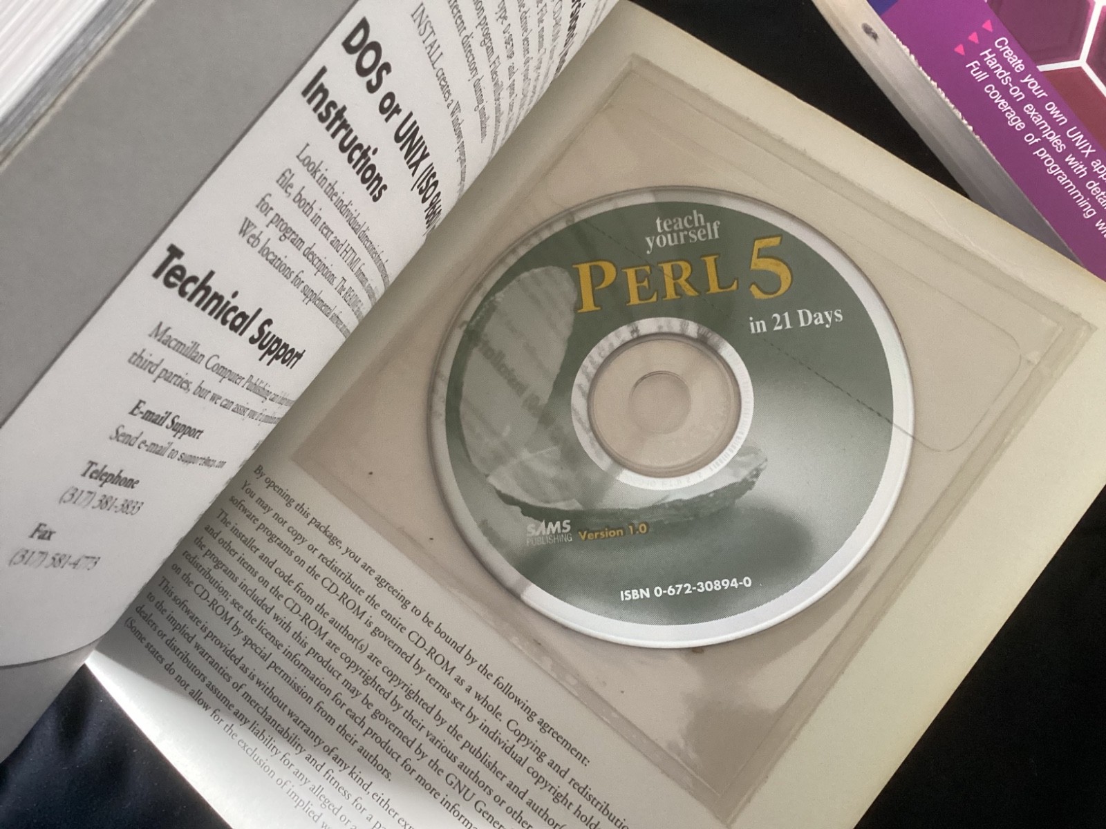 SAMS Lot of 6 Books, Learn Perl, XNA, Unix, 3D Game Programming
