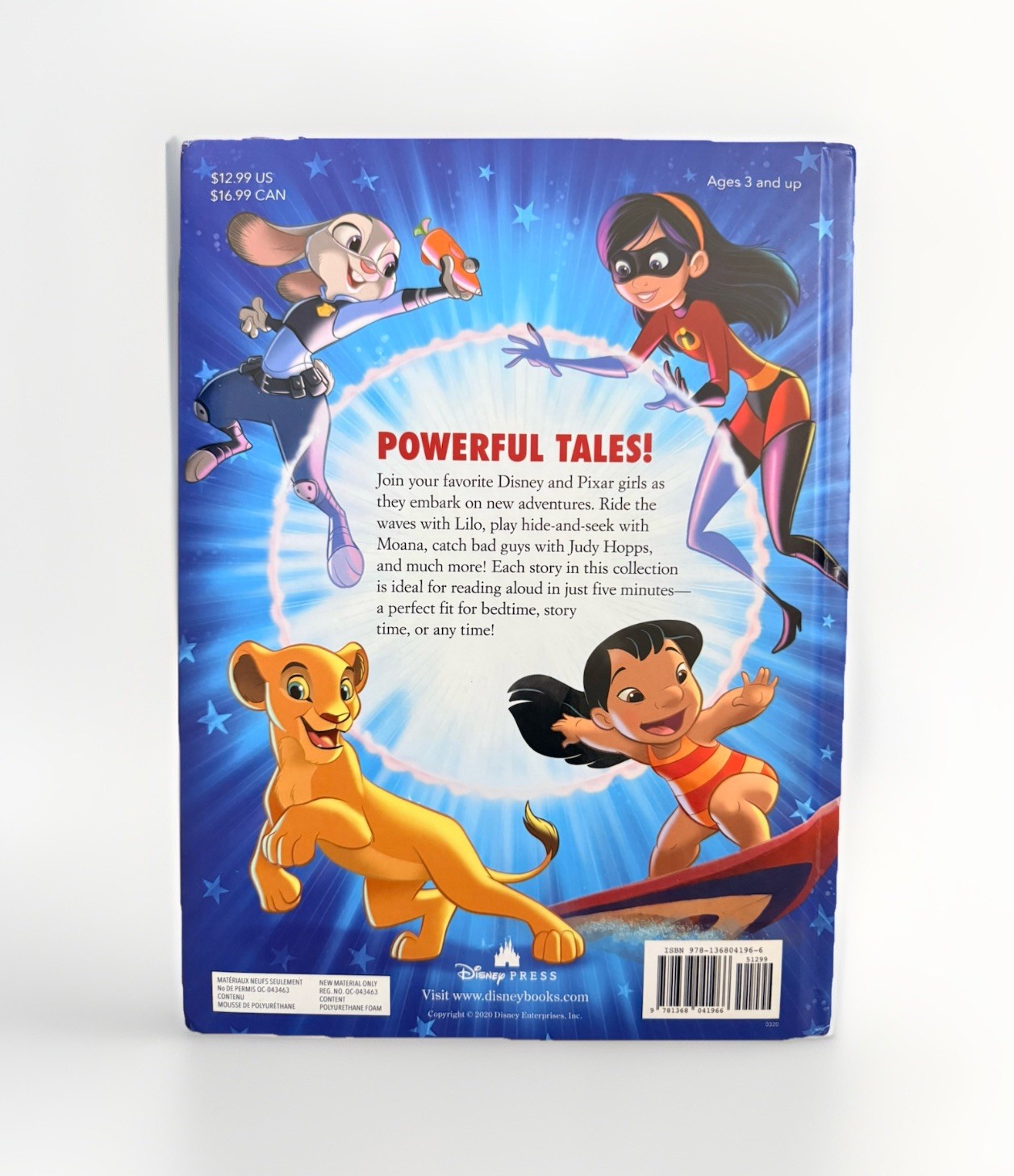 5 Minute Girl Power Disney Stories: Lilo, Moana, Mulan, Zootopia, Minnie …