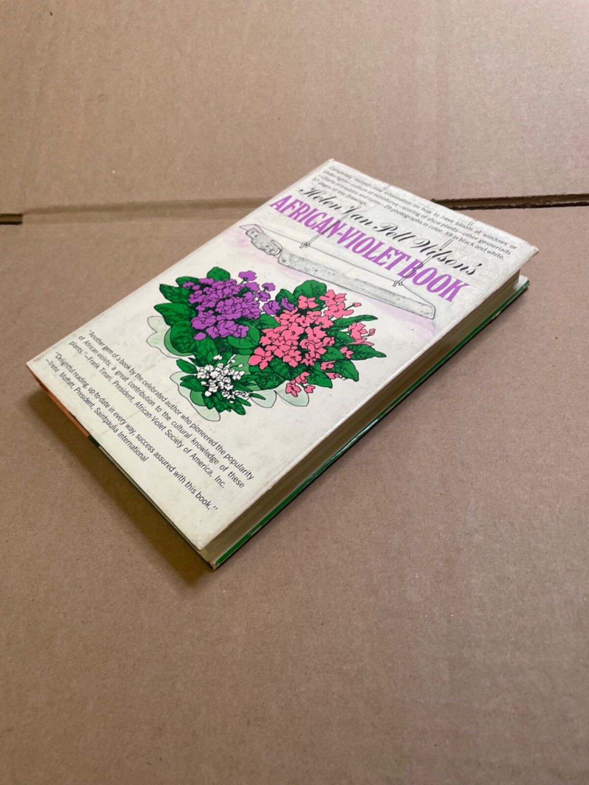 Helen Van Pelt Wilson’s African-Violet Book [HC/DJ) 1970