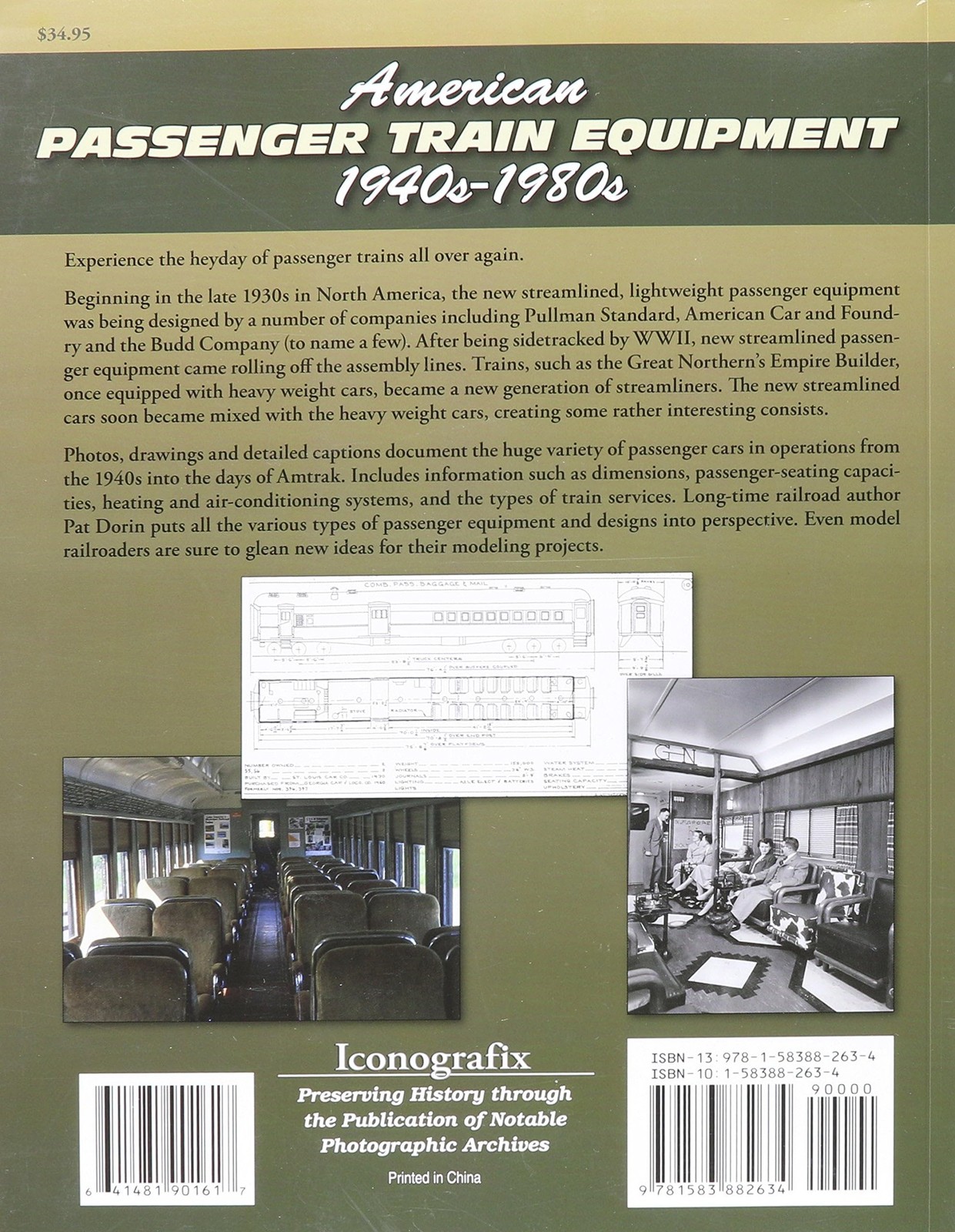 American Passenger Train Equipment 1940s to 1980s book
