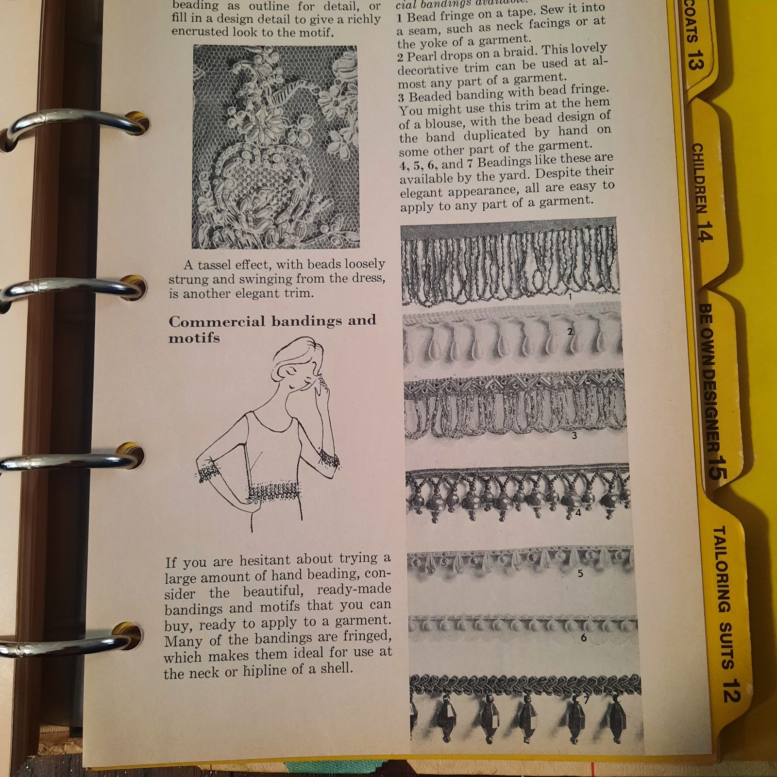 Vintage Better Homes and Gardens Sewing Book In 5 Ring Binder~1970~356 Pages