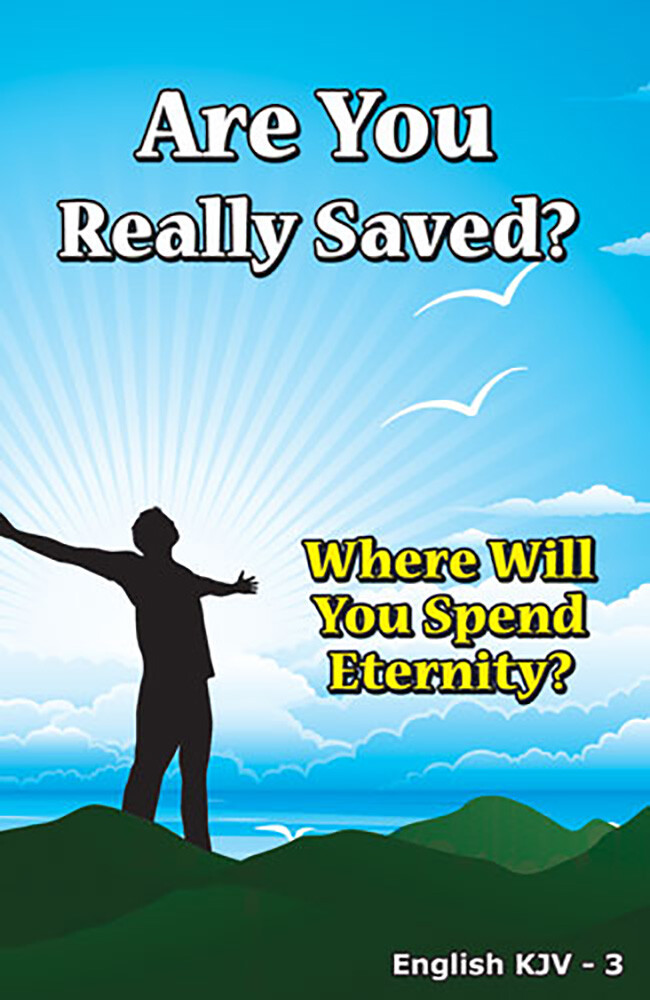 English(KJV) BIBLE Gospel Tracts, Pack of 40 Units in 4 Covers, 12 Pages Each.