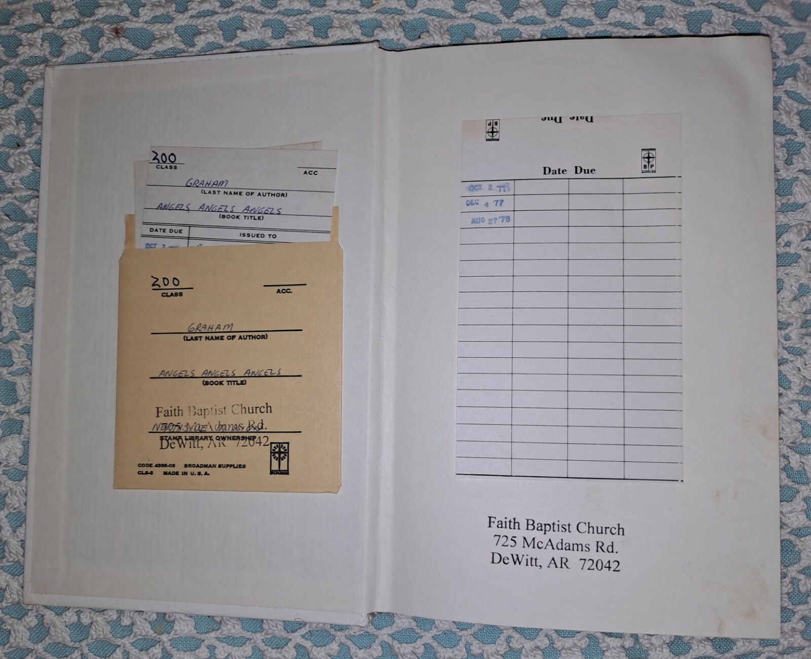 Angels: God’s Secret Agents by Billy Graham, 1975 (1st Edition), HC, 175 pages