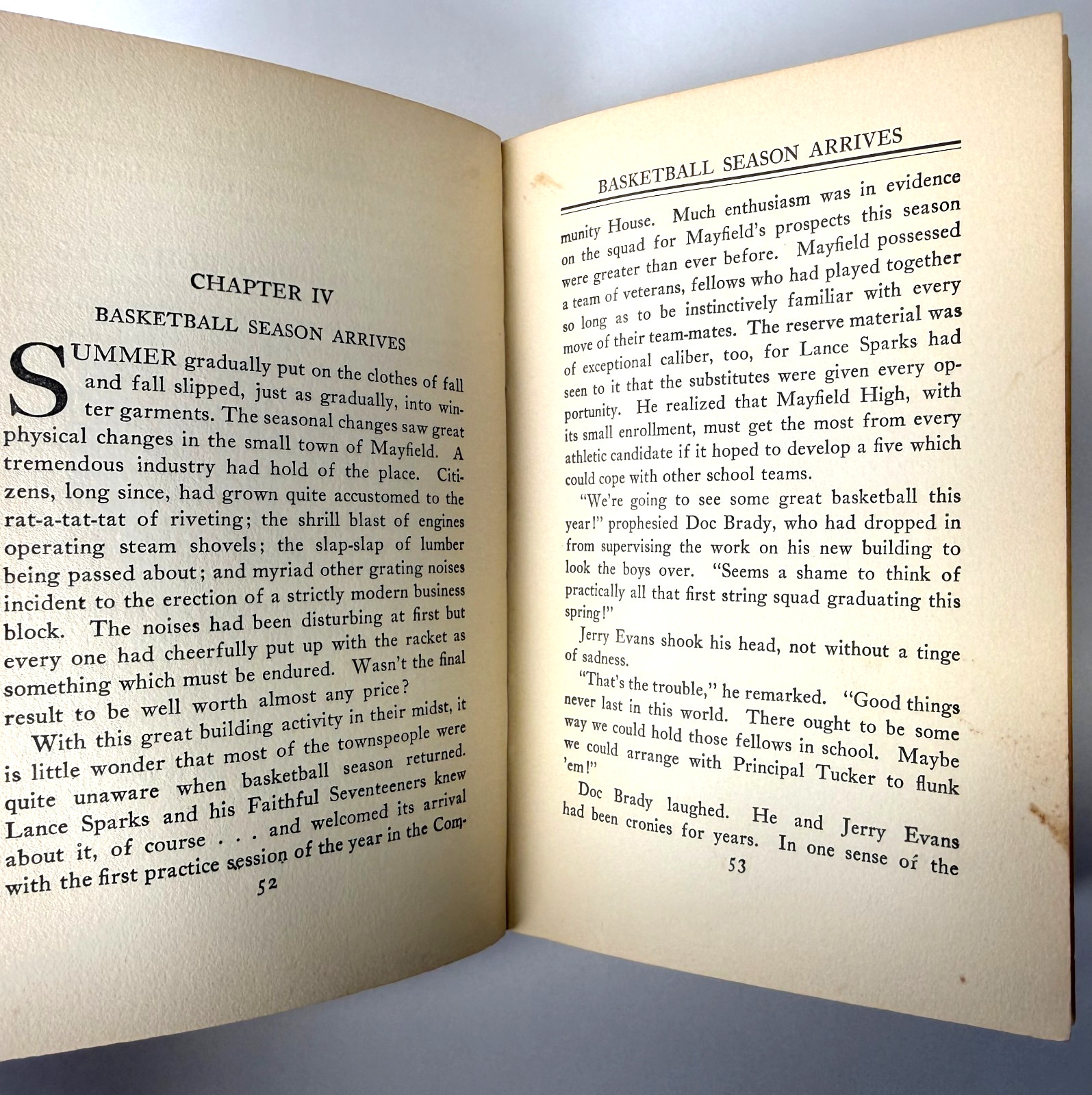 Get ‚Em, Mayfield, Harold M Sherman 1927 D. Appleton 1st edition – Basketball